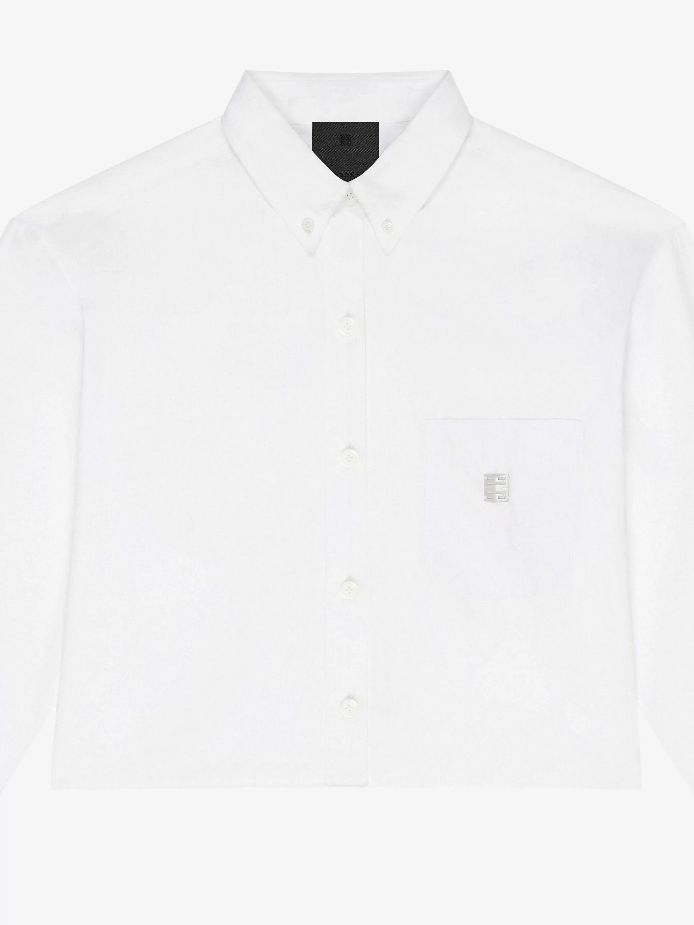 Givenchy Hauts Et Chemises>Chemise Courte En Popeline Blanc