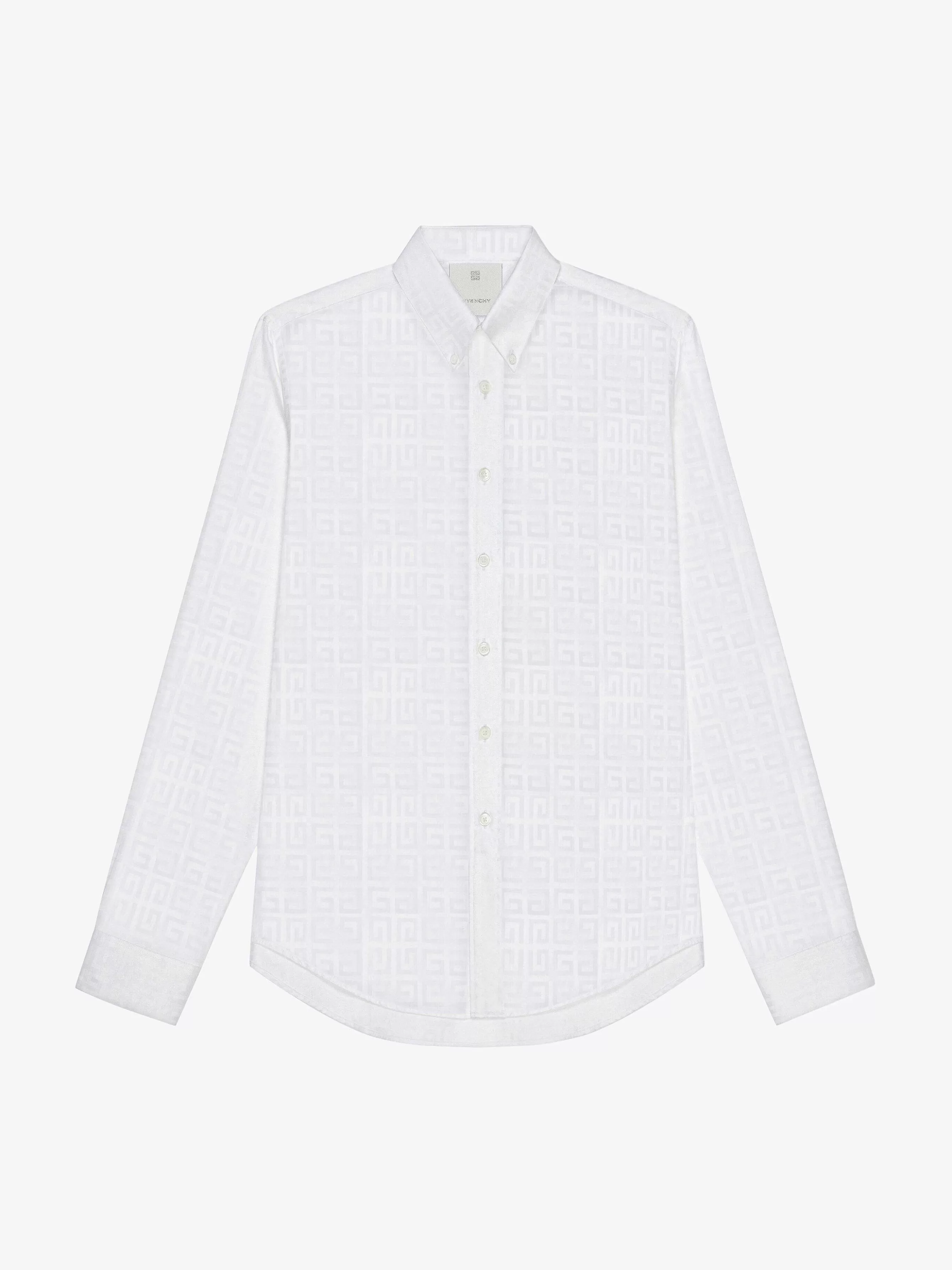 Givenchy Chemises>Chemise En Coton 4G Blanc