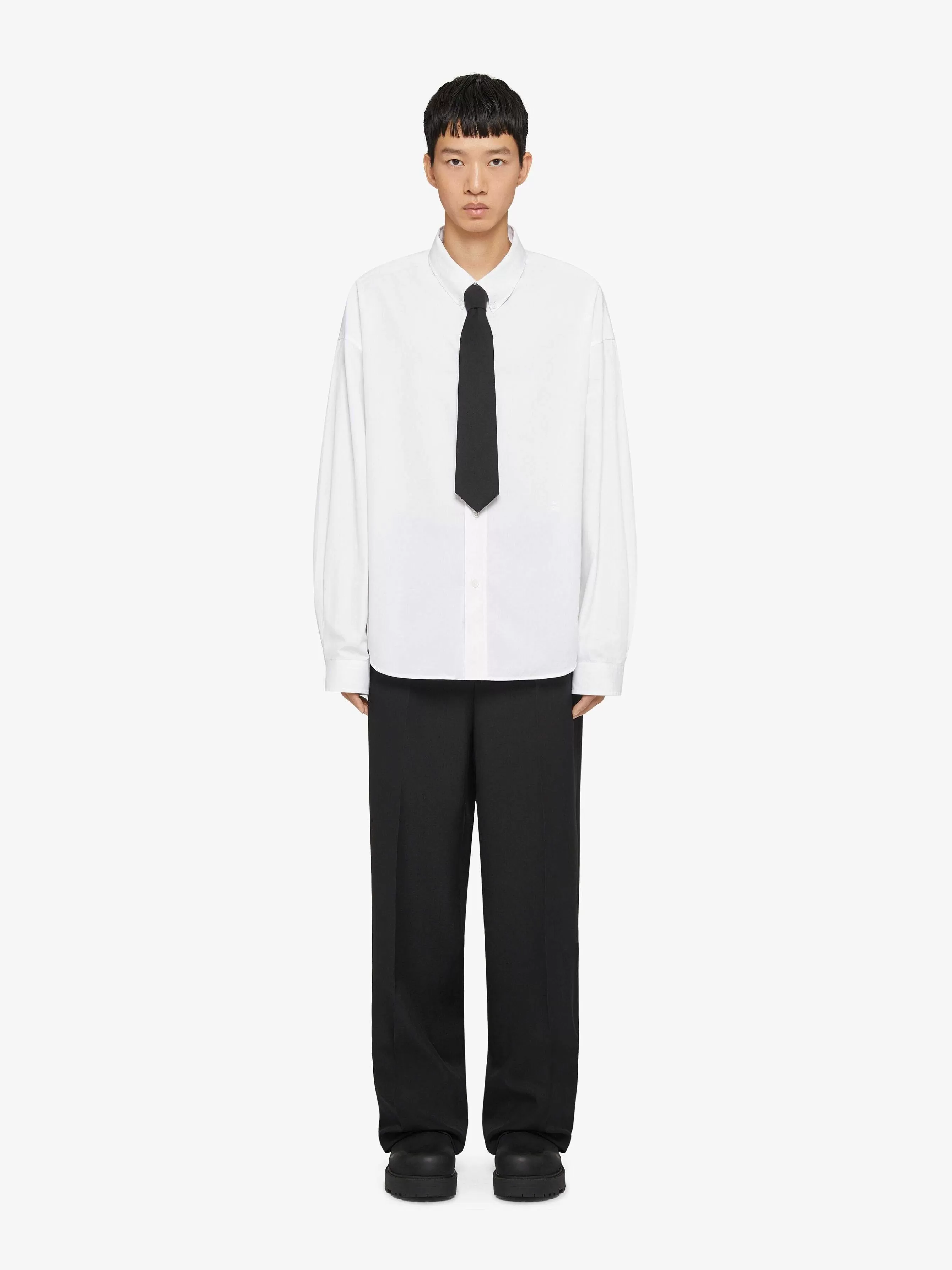 Givenchy Chemises>Chemise En Popeline Blanc