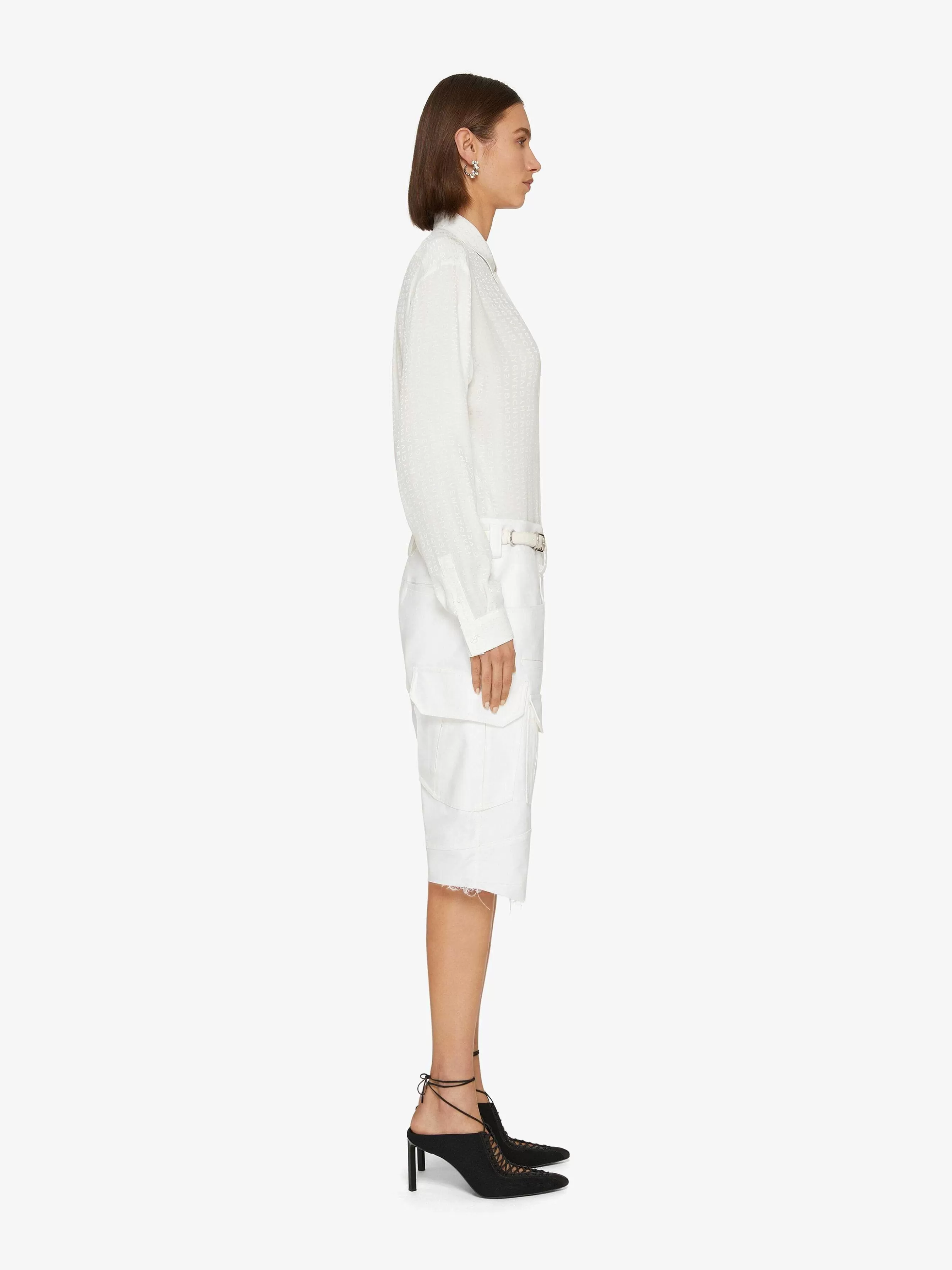 Givenchy Hauts Et Chemises>Chemise En Soie Blanc