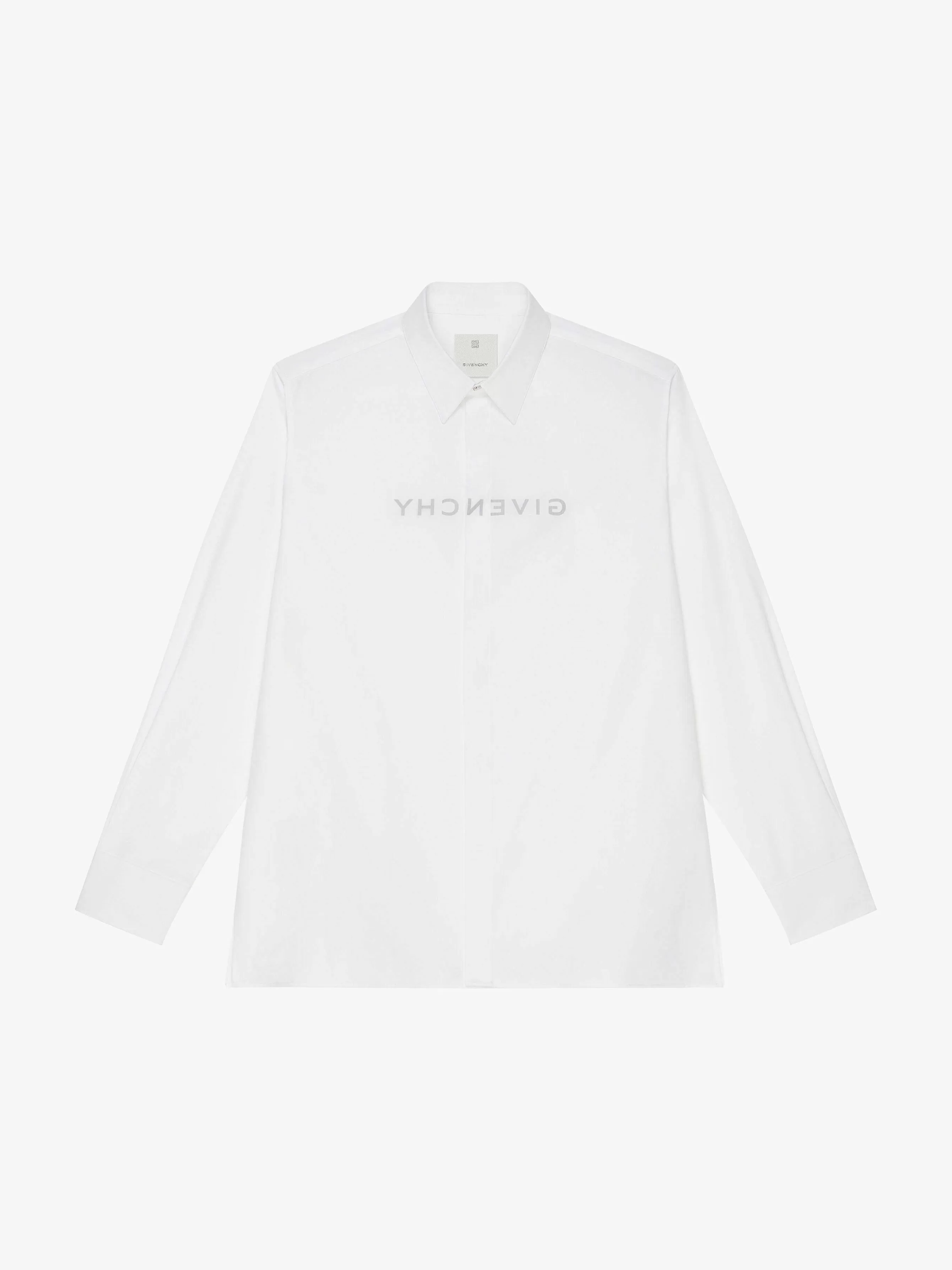 Givenchy Chemises>Chemise Reverse En Popeline Blanc