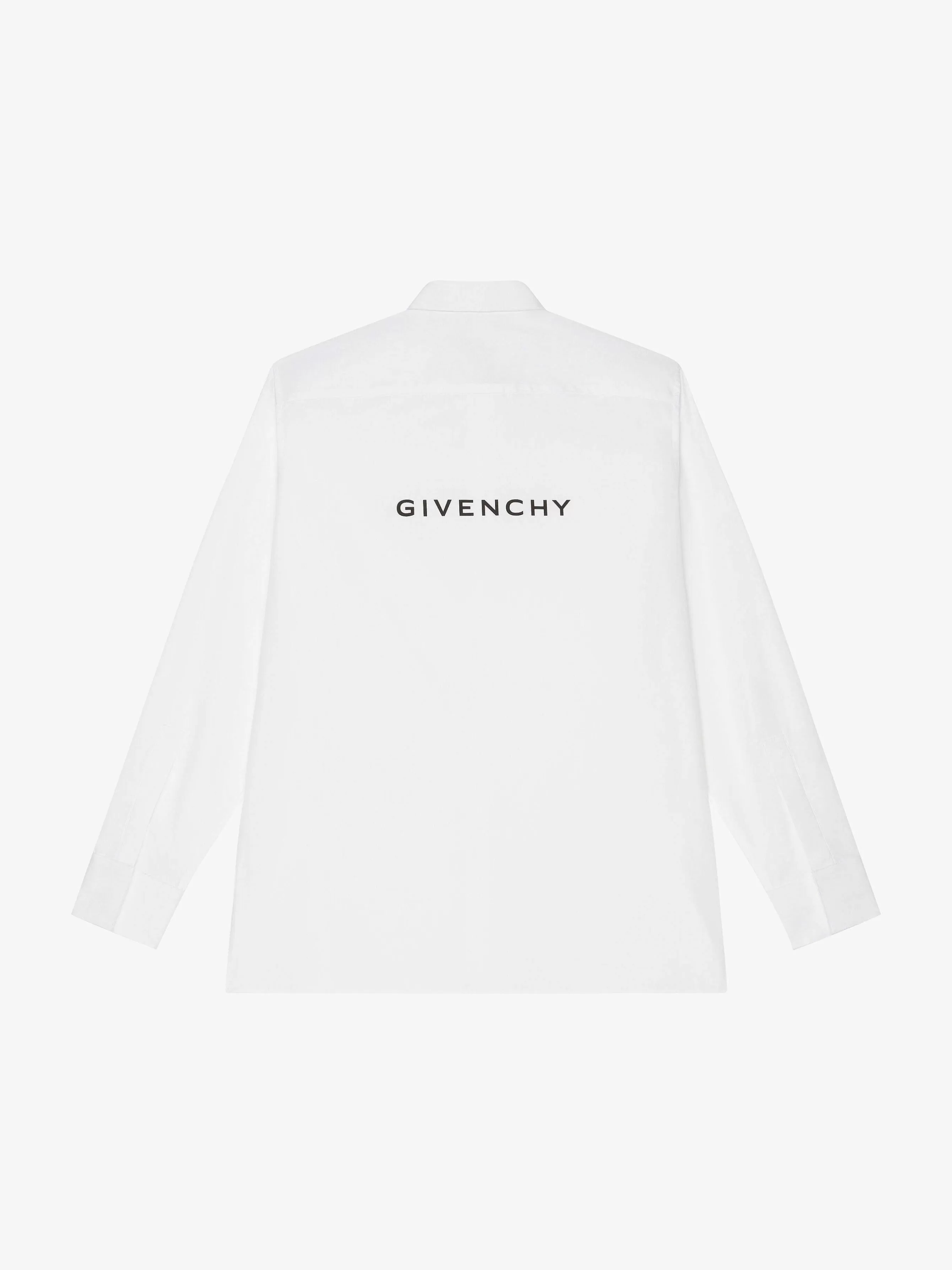 Givenchy Chemises>Chemise Reverse En Popeline Blanc