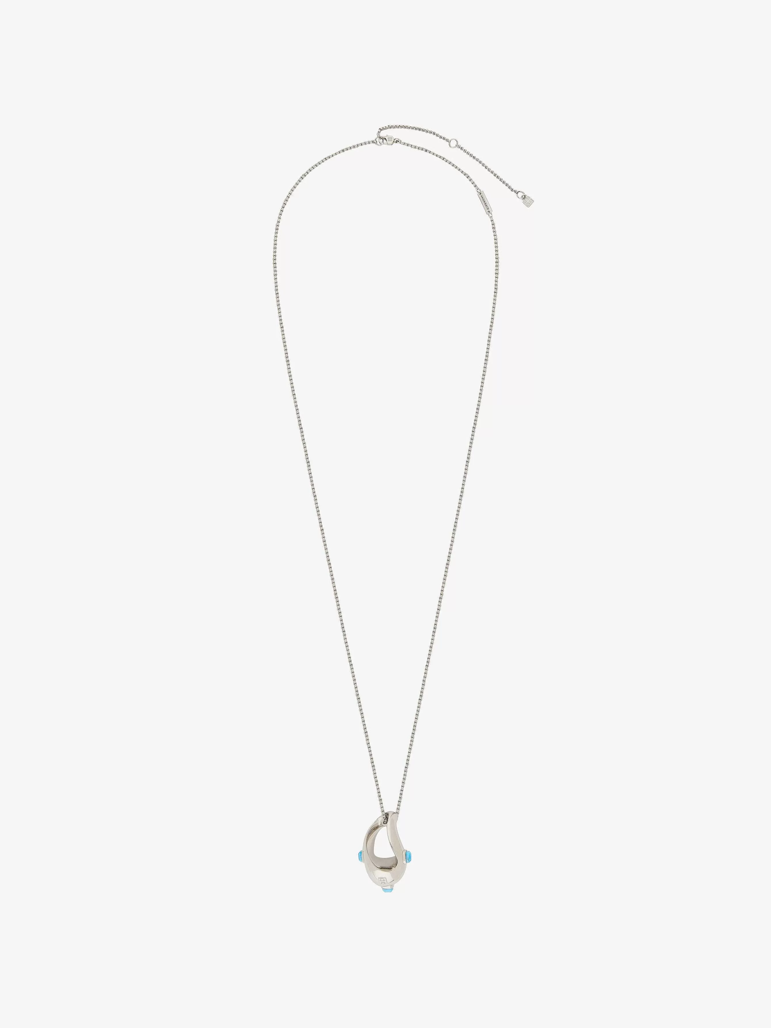 Givenchy Bijoux>Collier Bio En Metal Et Resine Turquoise