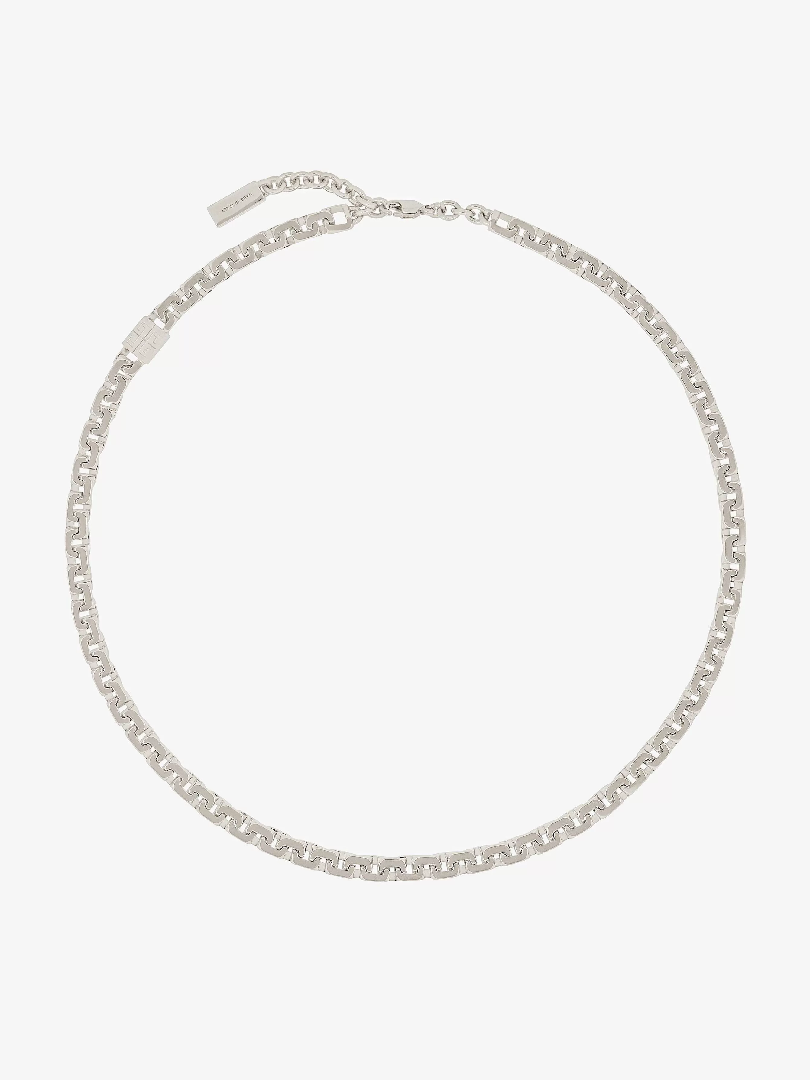 Givenchy Bijoux>Collier Chaine 4G En Metal Argente