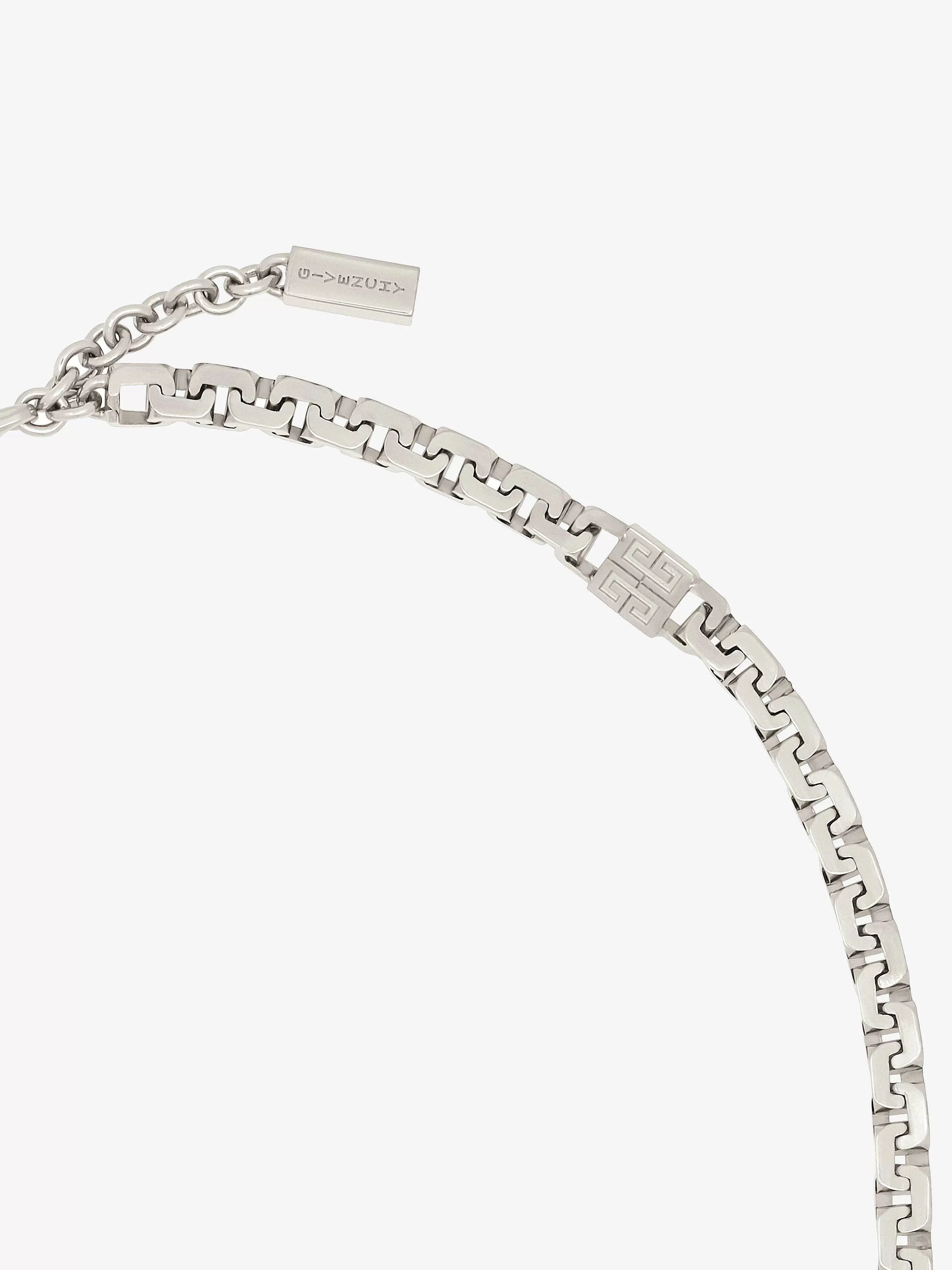 Givenchy Bijoux>Collier Chaine 4G En Metal Argente