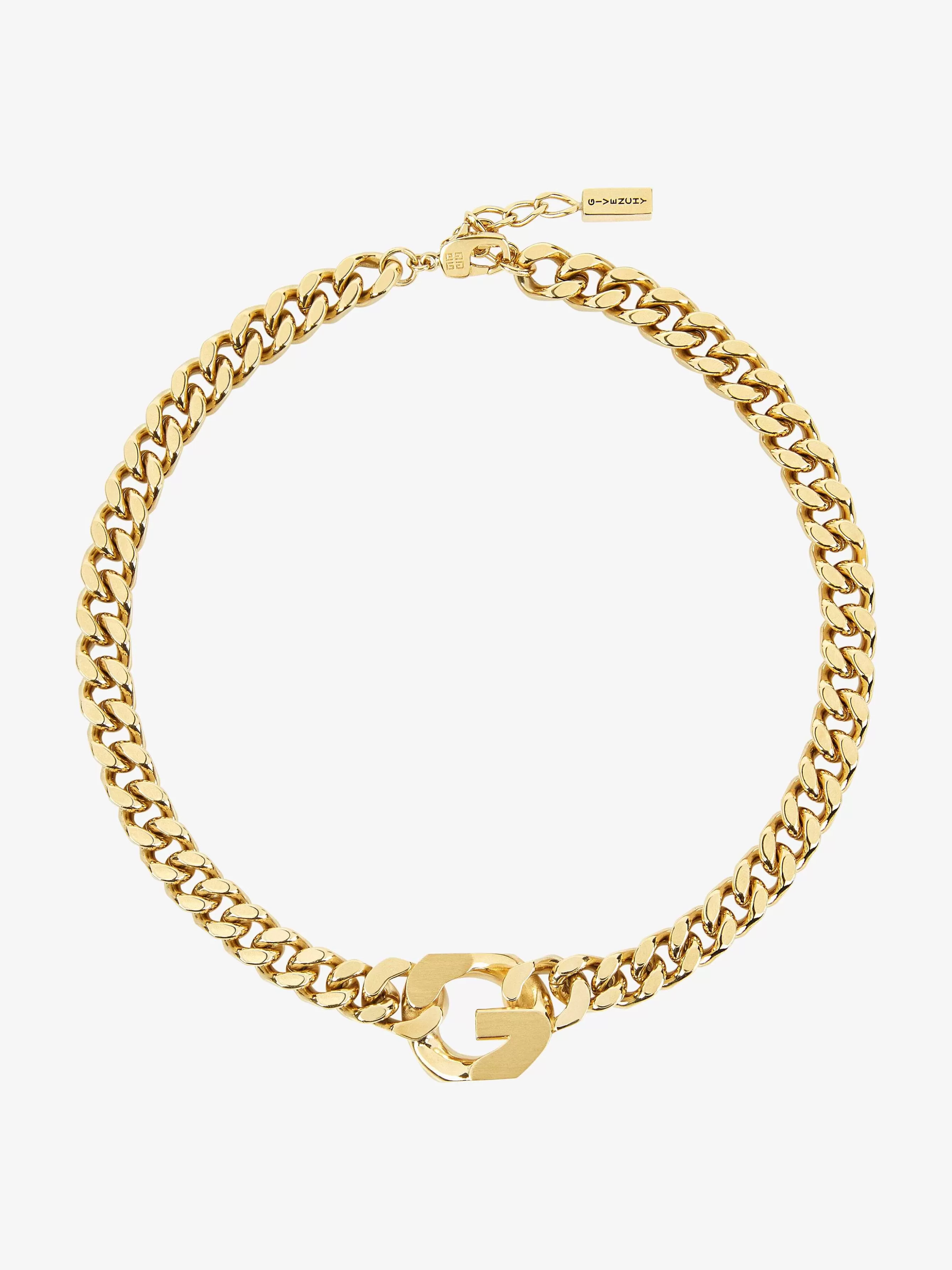 Givenchy Bijoux>Collier Chaine G En Metal Jaune Dore