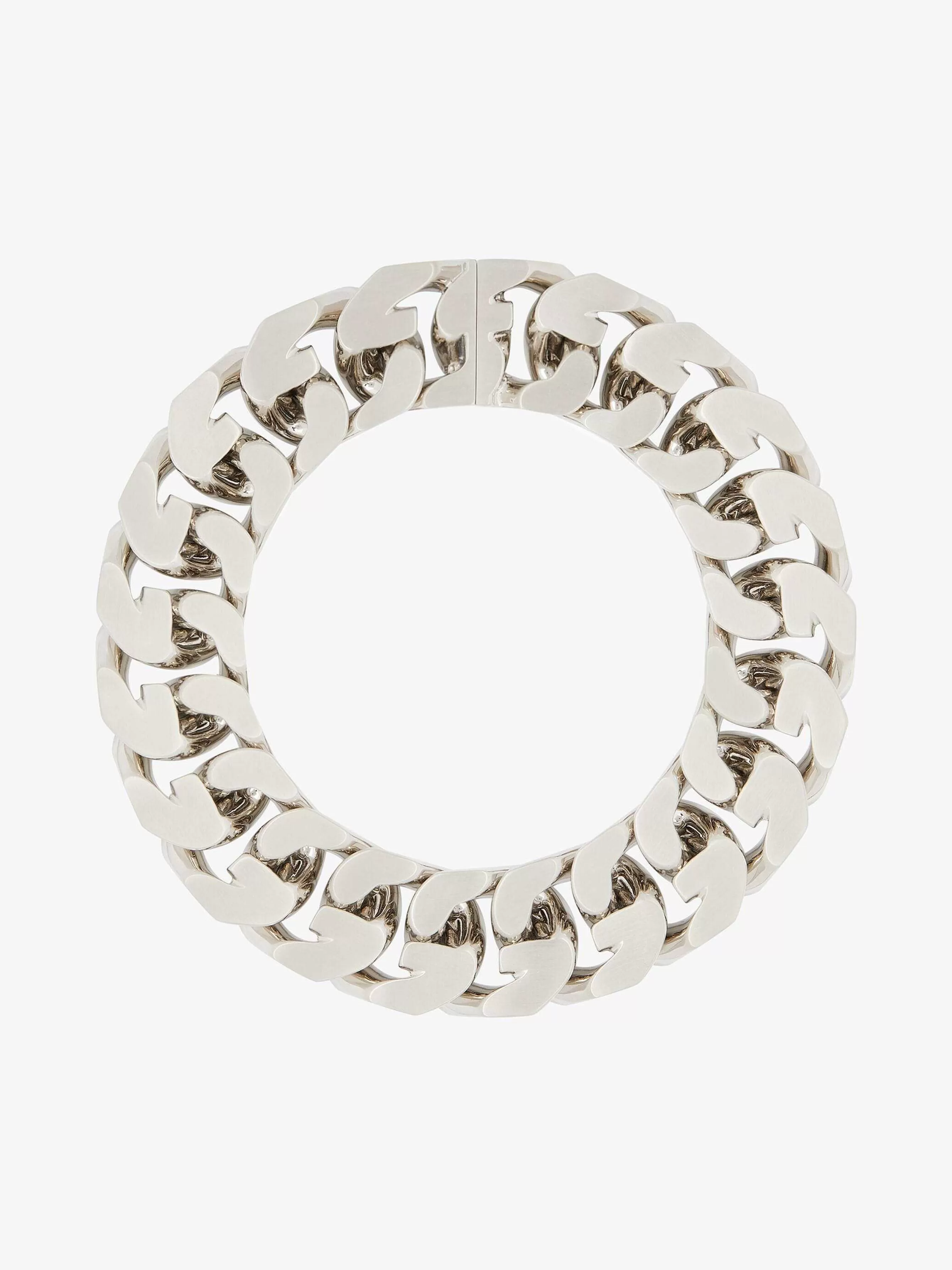 Givenchy Bijoux>Collier Chaine G En Metal Argente