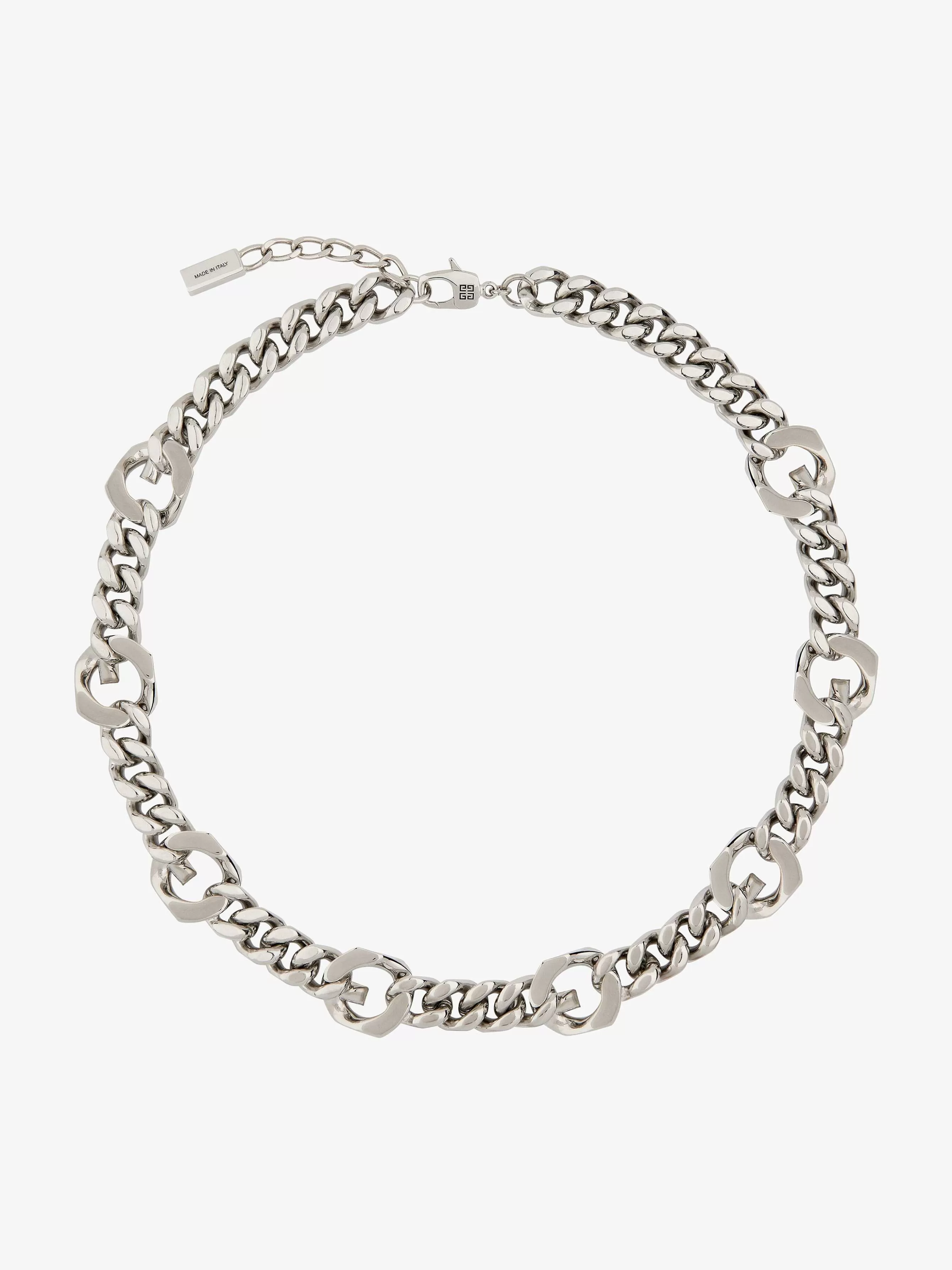 Givenchy Bijoux>Collier Chaine G En Metal Argente