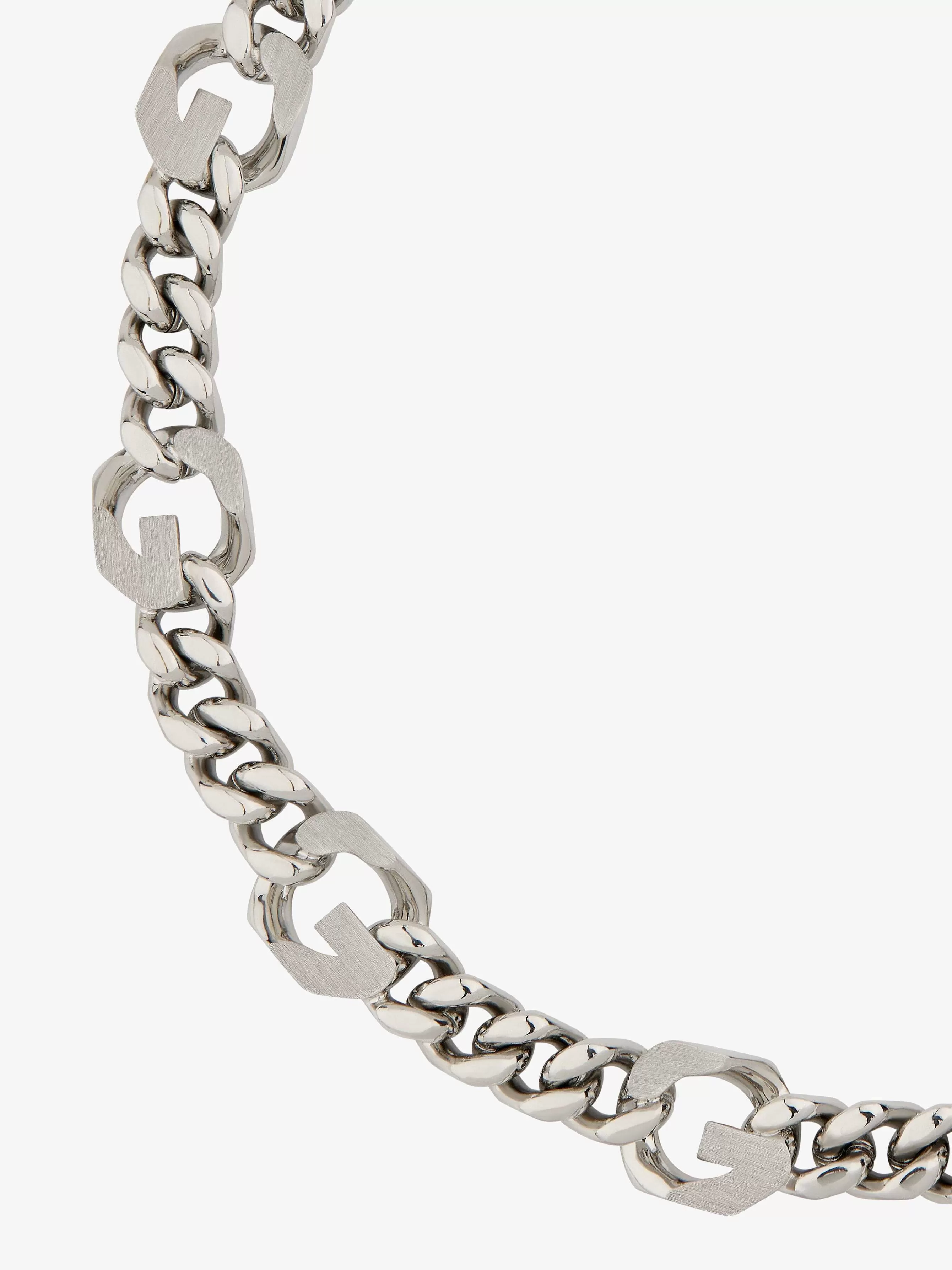 Givenchy Bijoux>Collier Chaine G En Metal Argente