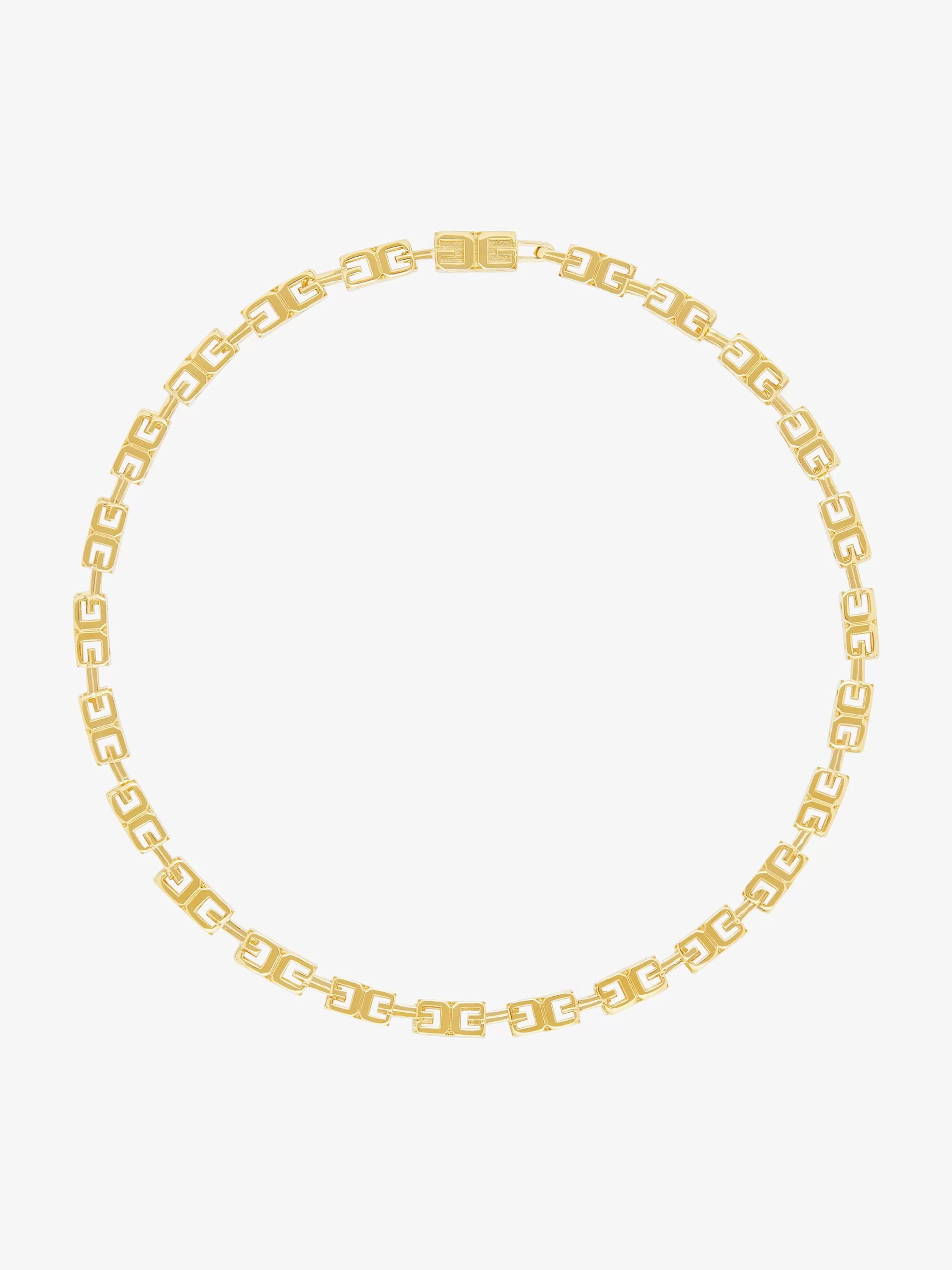 Givenchy Bijoux>Collier G Cube En Metal Jaune Dore