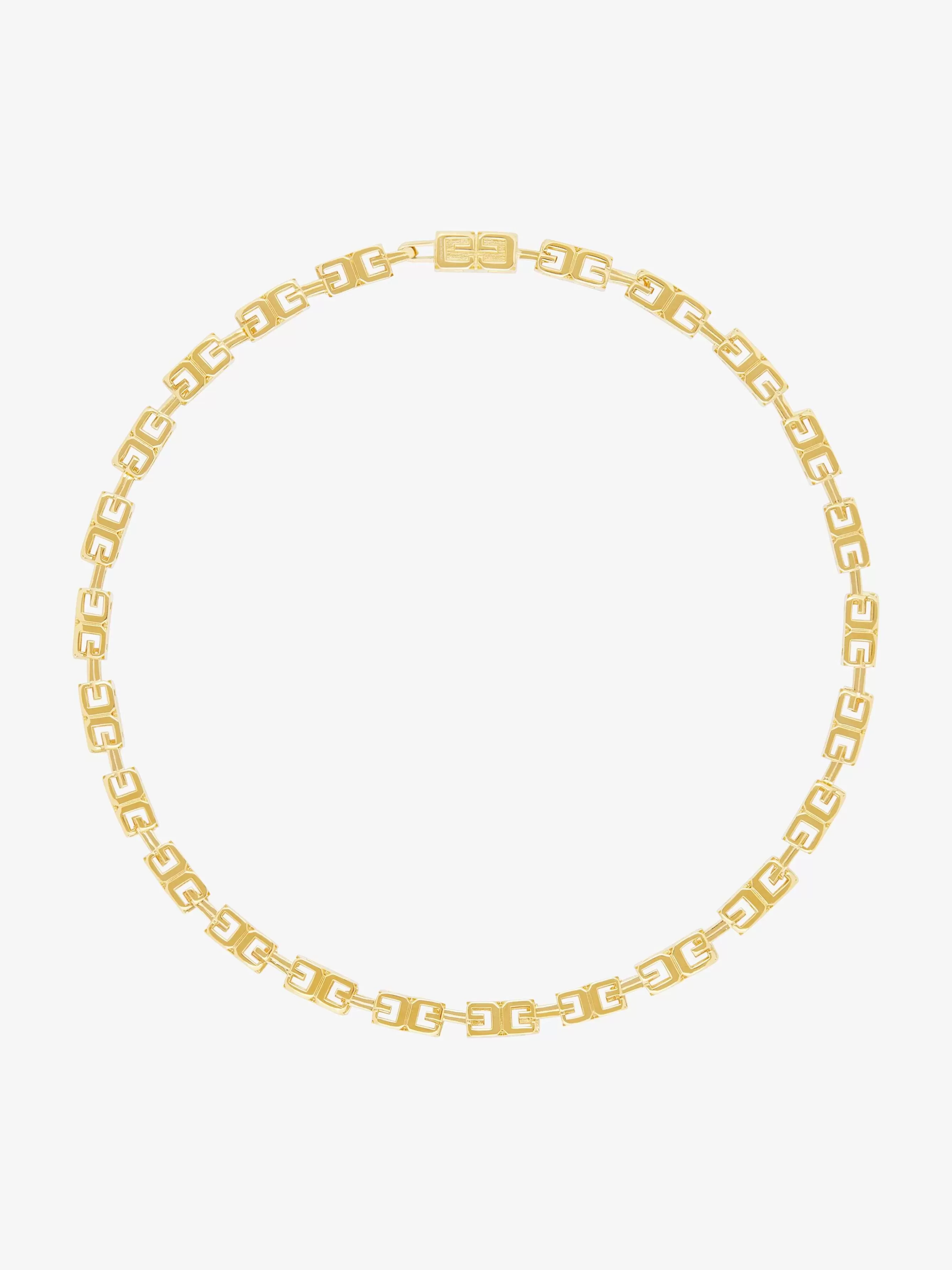 Givenchy Bijoux>Collier G Cube En Metal Jaune Dore