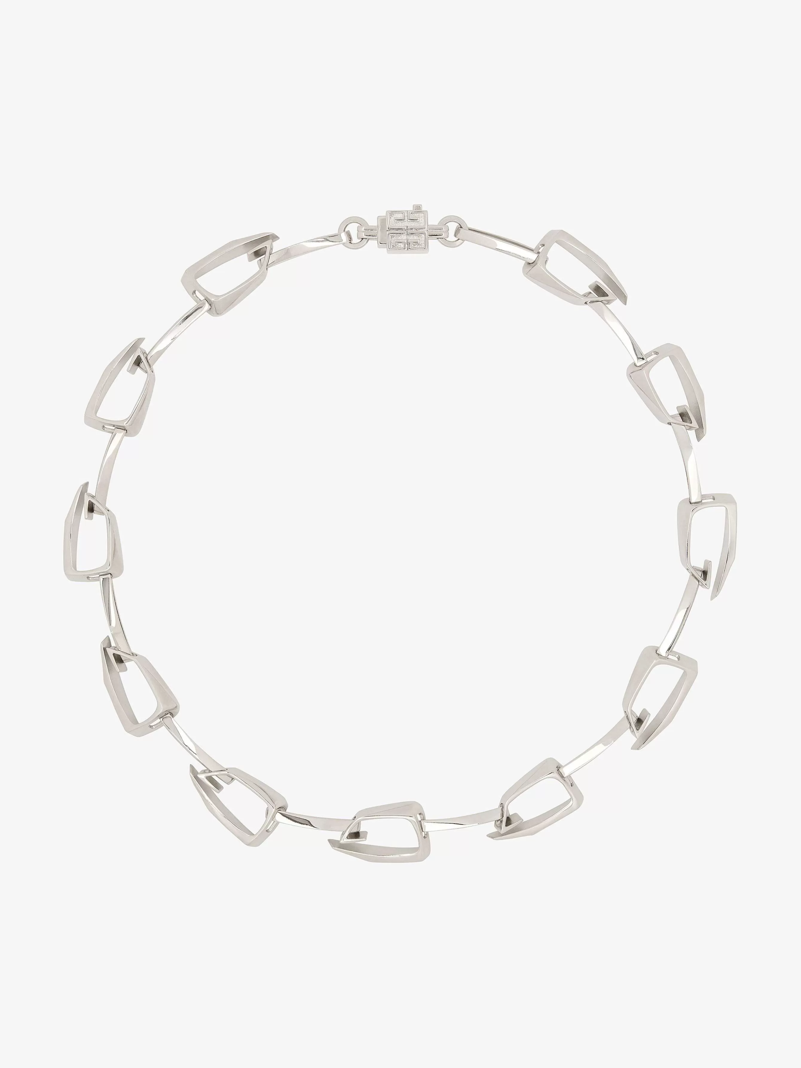 Givenchy Bijoux>Collier Giv Cut En Metal Argente