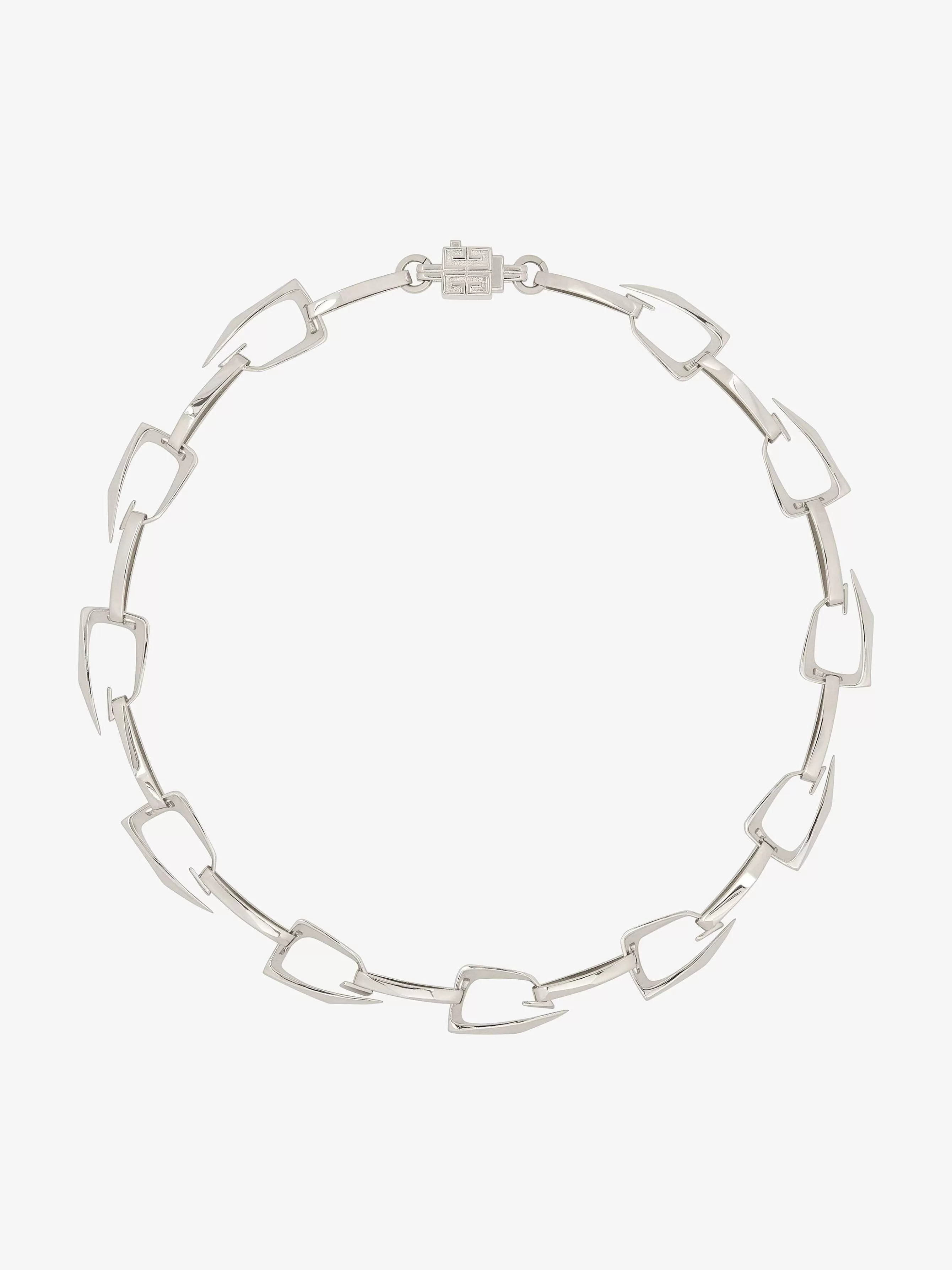 Givenchy Bijoux>Collier Giv Cut En Metal Argente