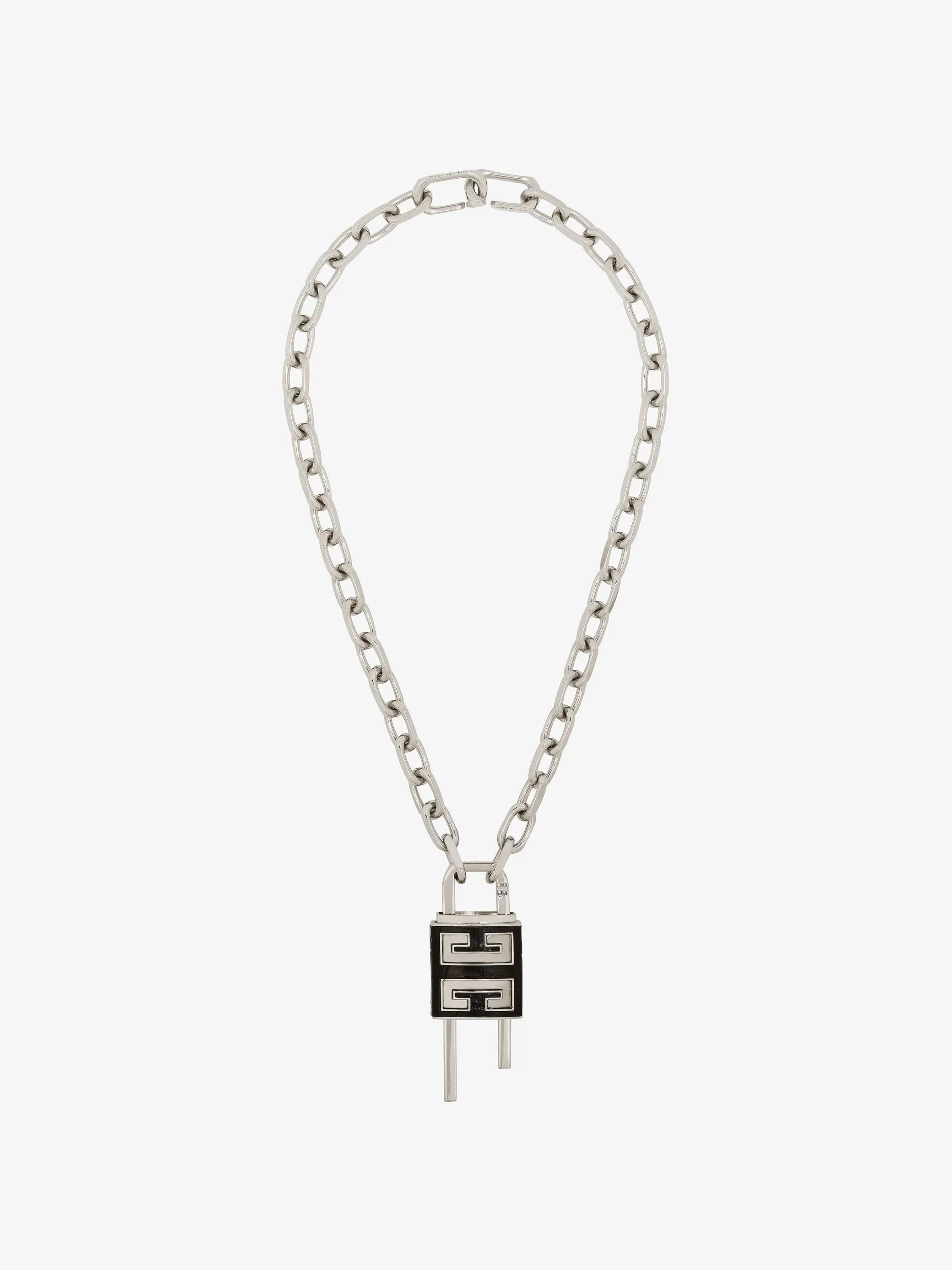 Givenchy Bijoux>Collier Lock Avec Cadenas 4G En Metal Noir/Argente