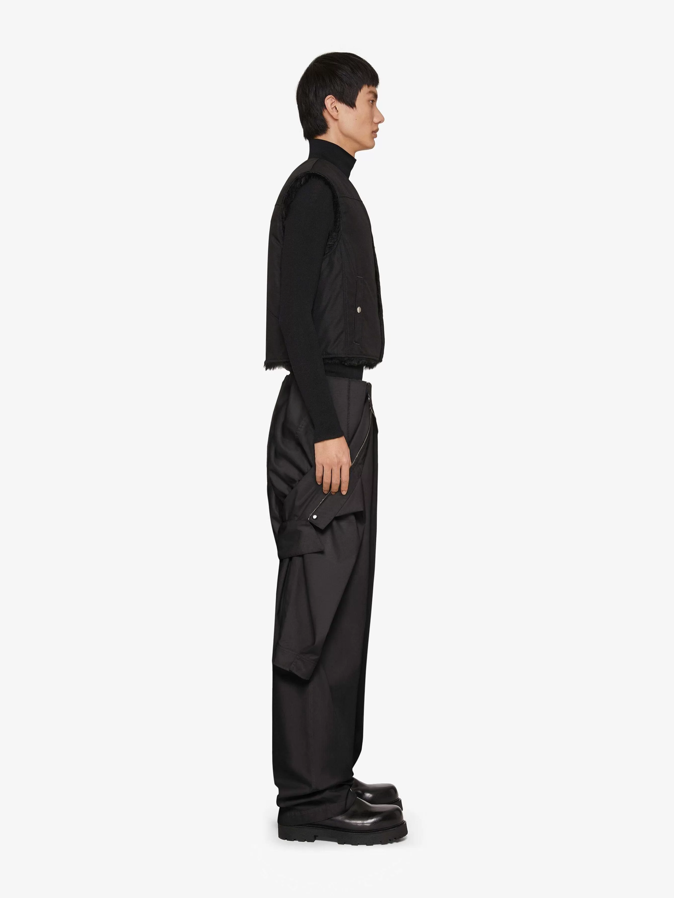 Givenchy Pantalon>Combinaison Decontractee En Coton Noir