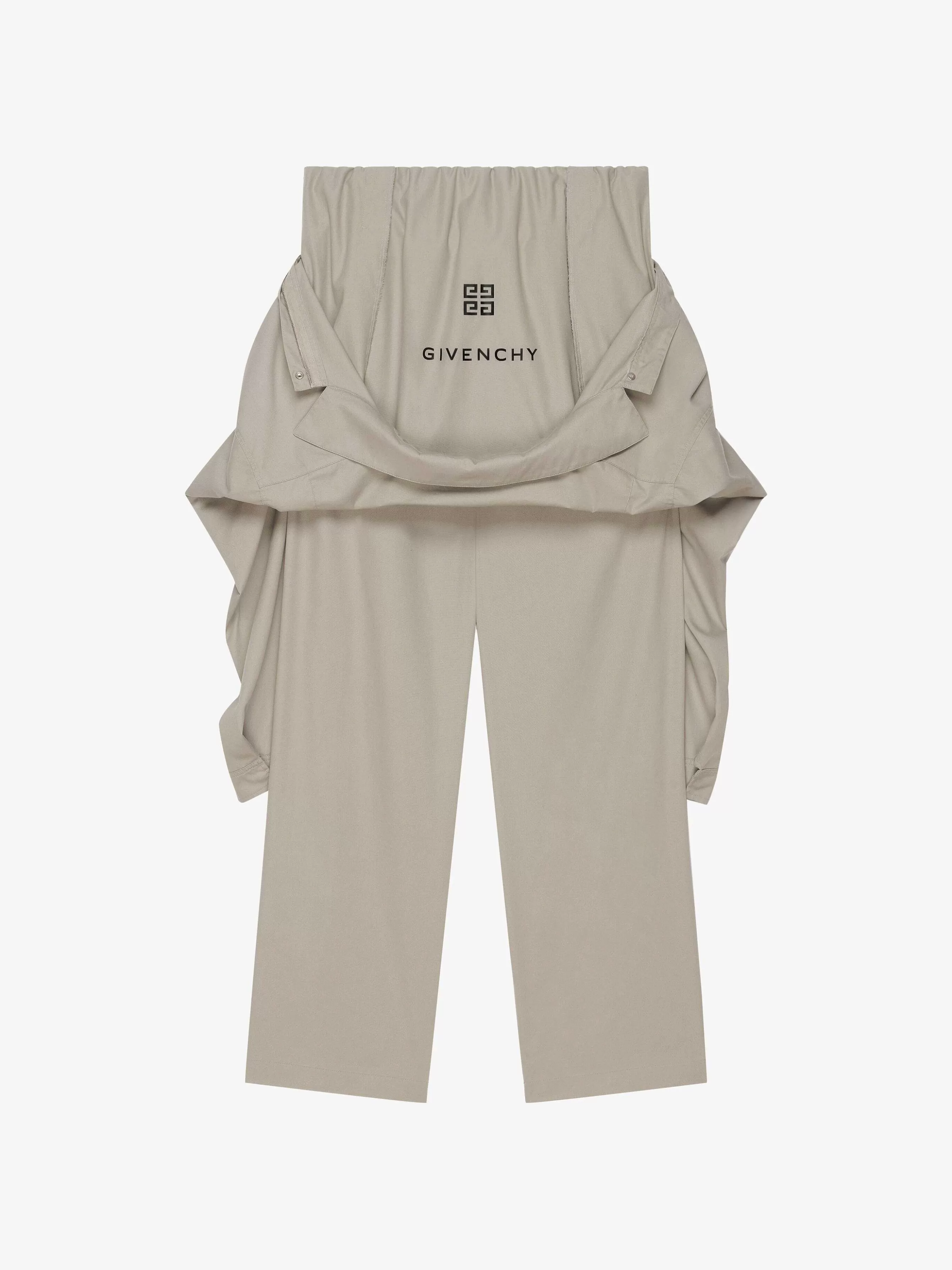 Givenchy Pantalon>Combinaison Decontractee En Coton Gris Pierre