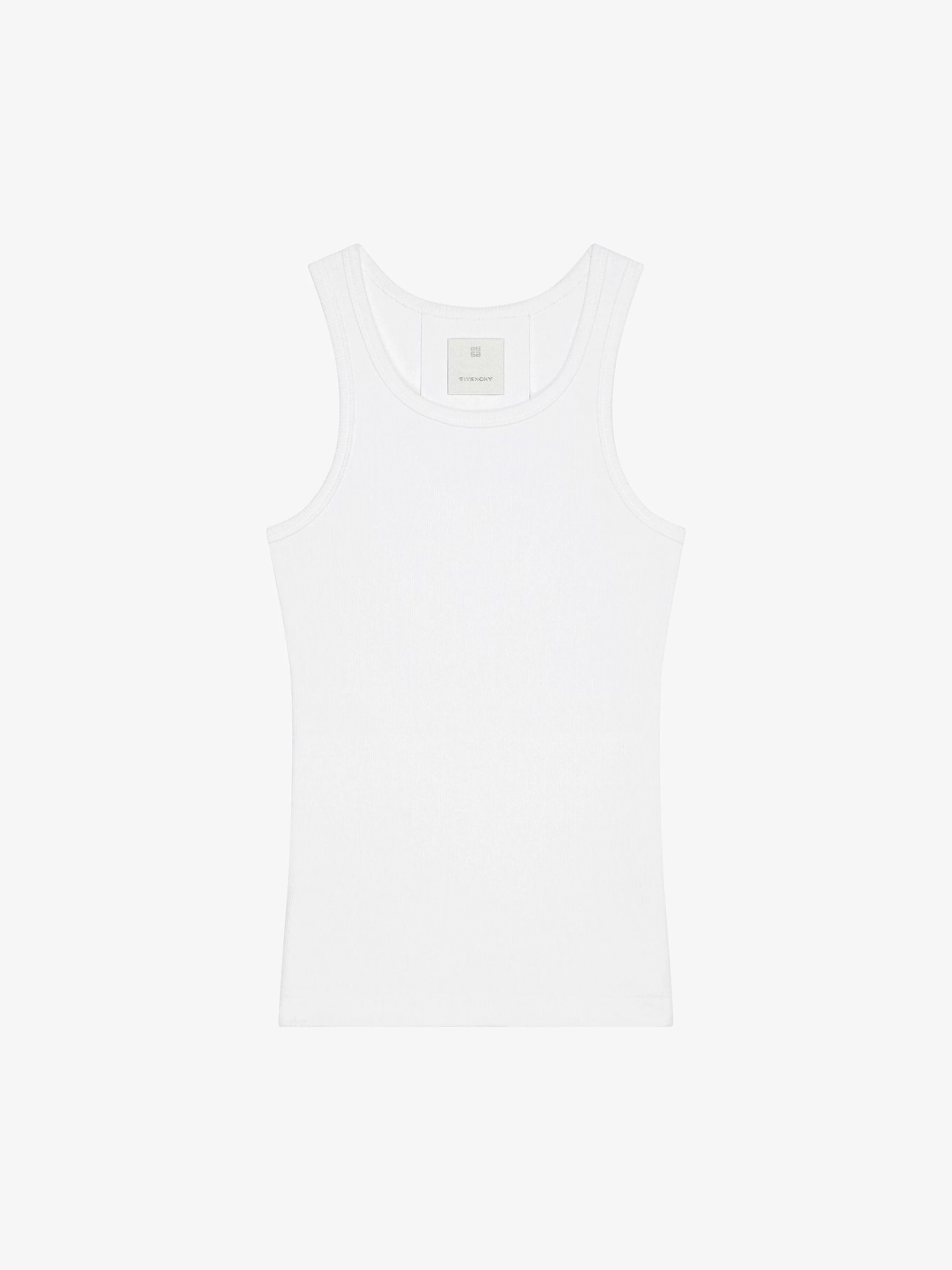 Givenchy T-Shirts>Debardeur Coupe Extra Slim En Coton Blanc