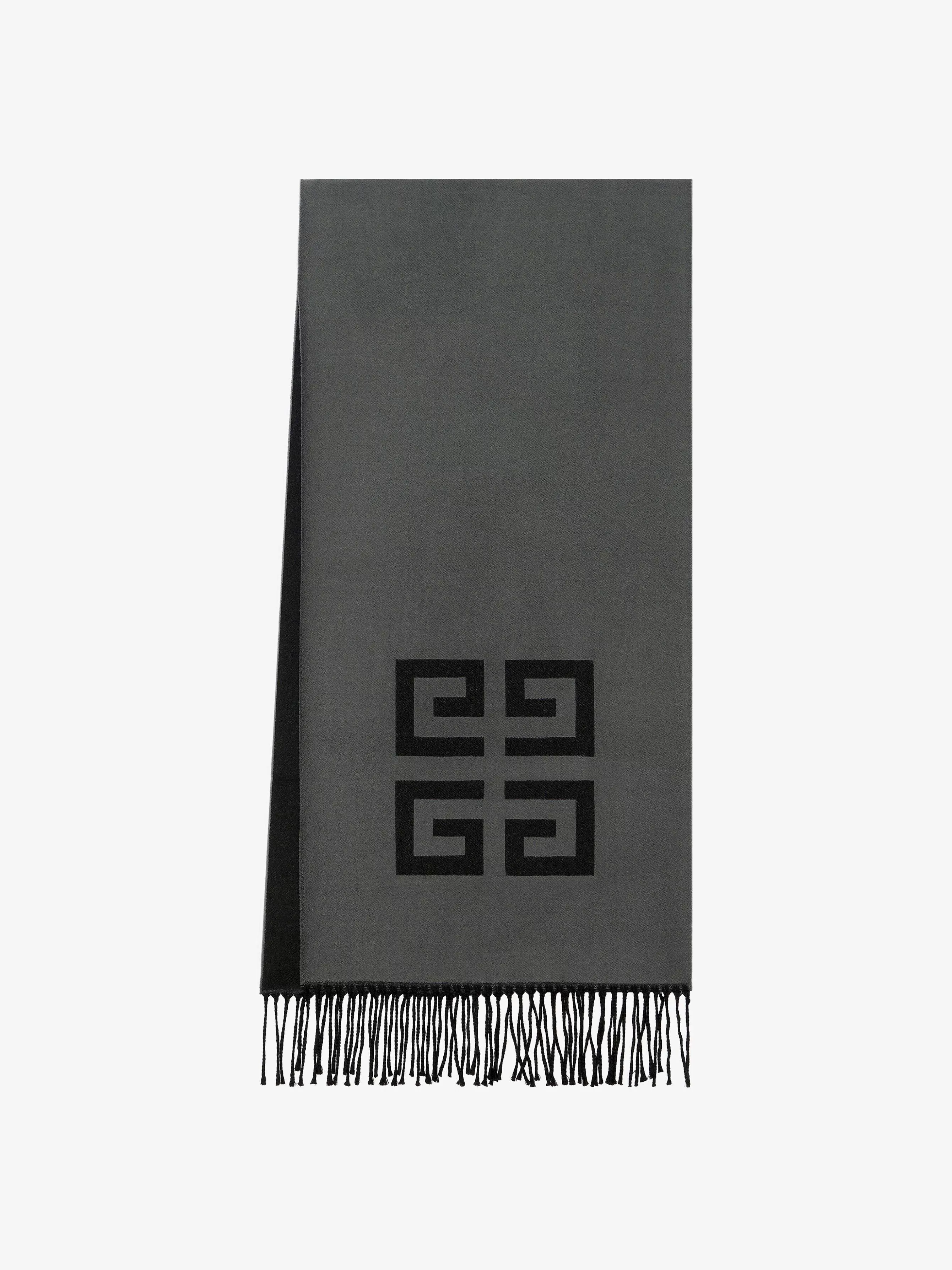 Givenchy Foulards Et Cravates>Echarpe 4G En Laine Gris Noir