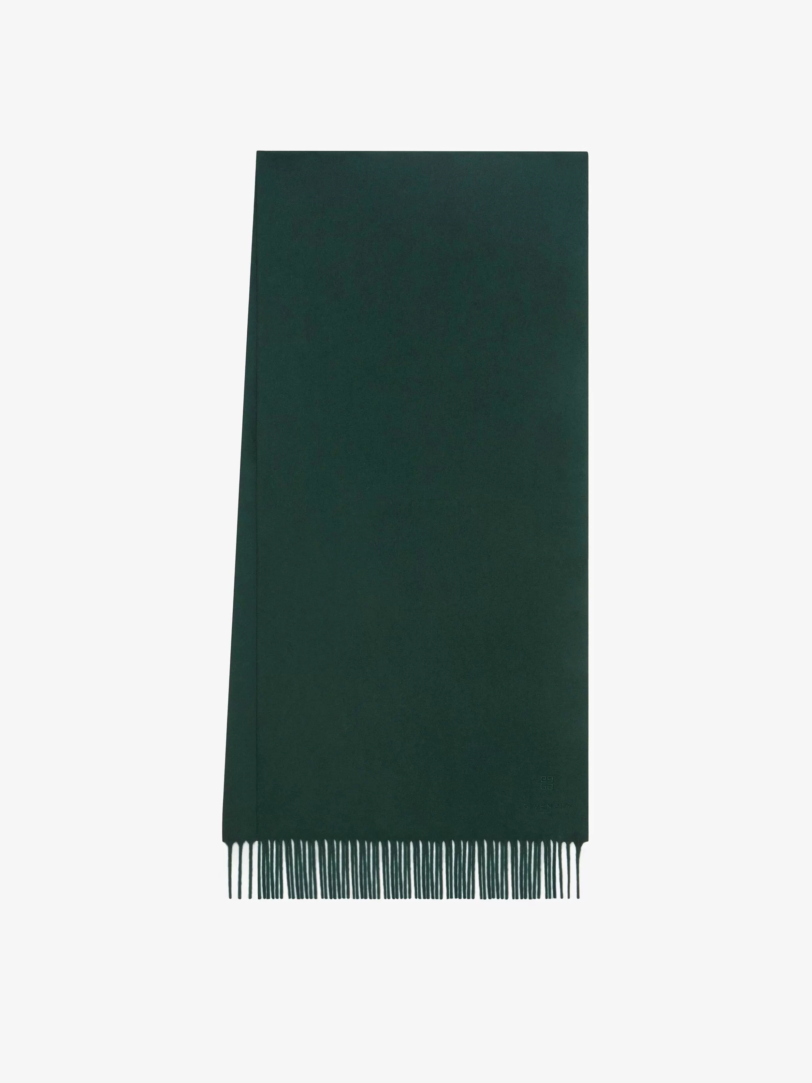 Givenchy Foulards Et Cravates>Echarpe En Cachemire Foret Verte