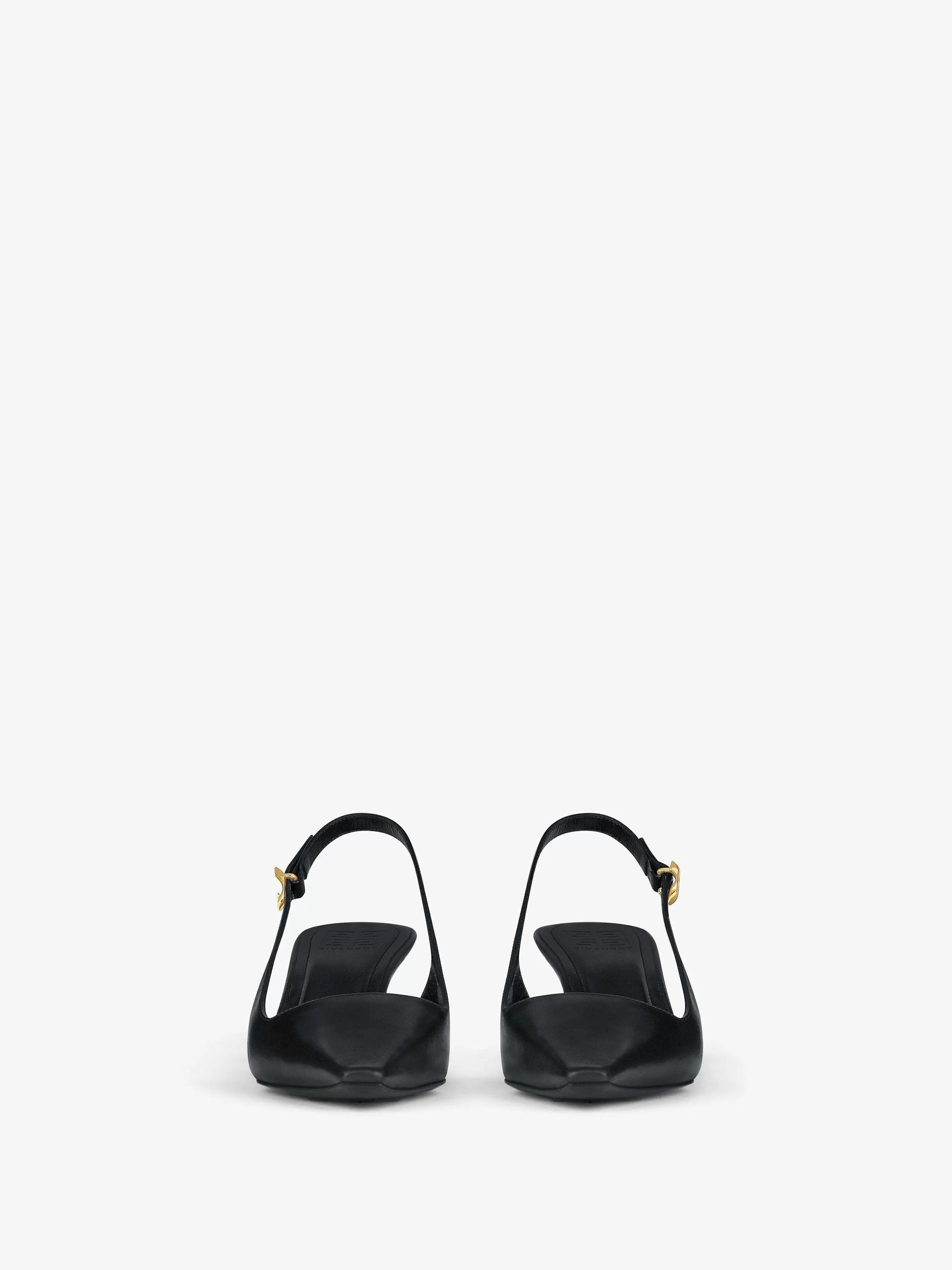 Givenchy Talons>Escarpins Slingback G Cube En Cuir Noir