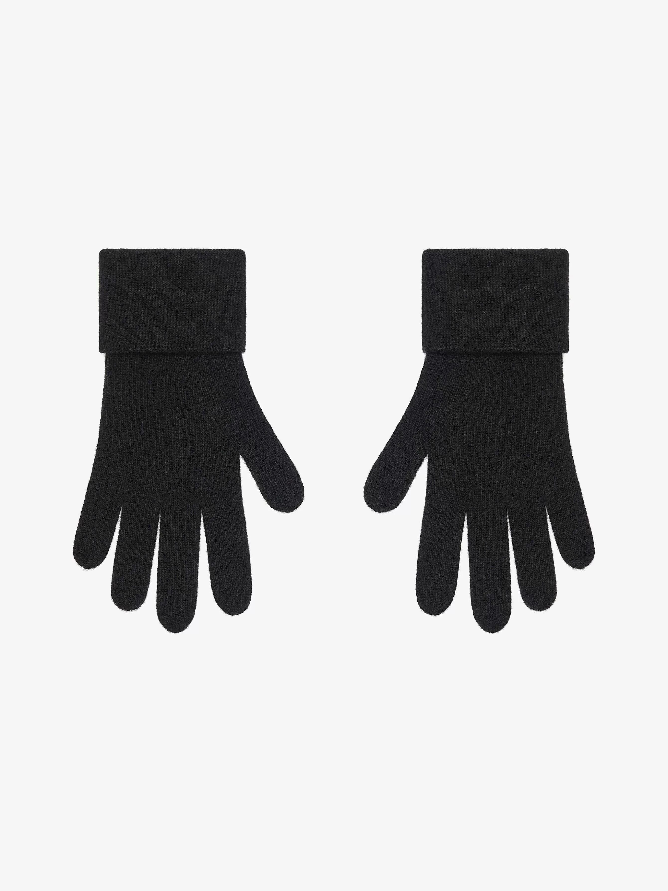 Givenchy Autres Accessoires>Gants Tricotes En Laine 4G Noir