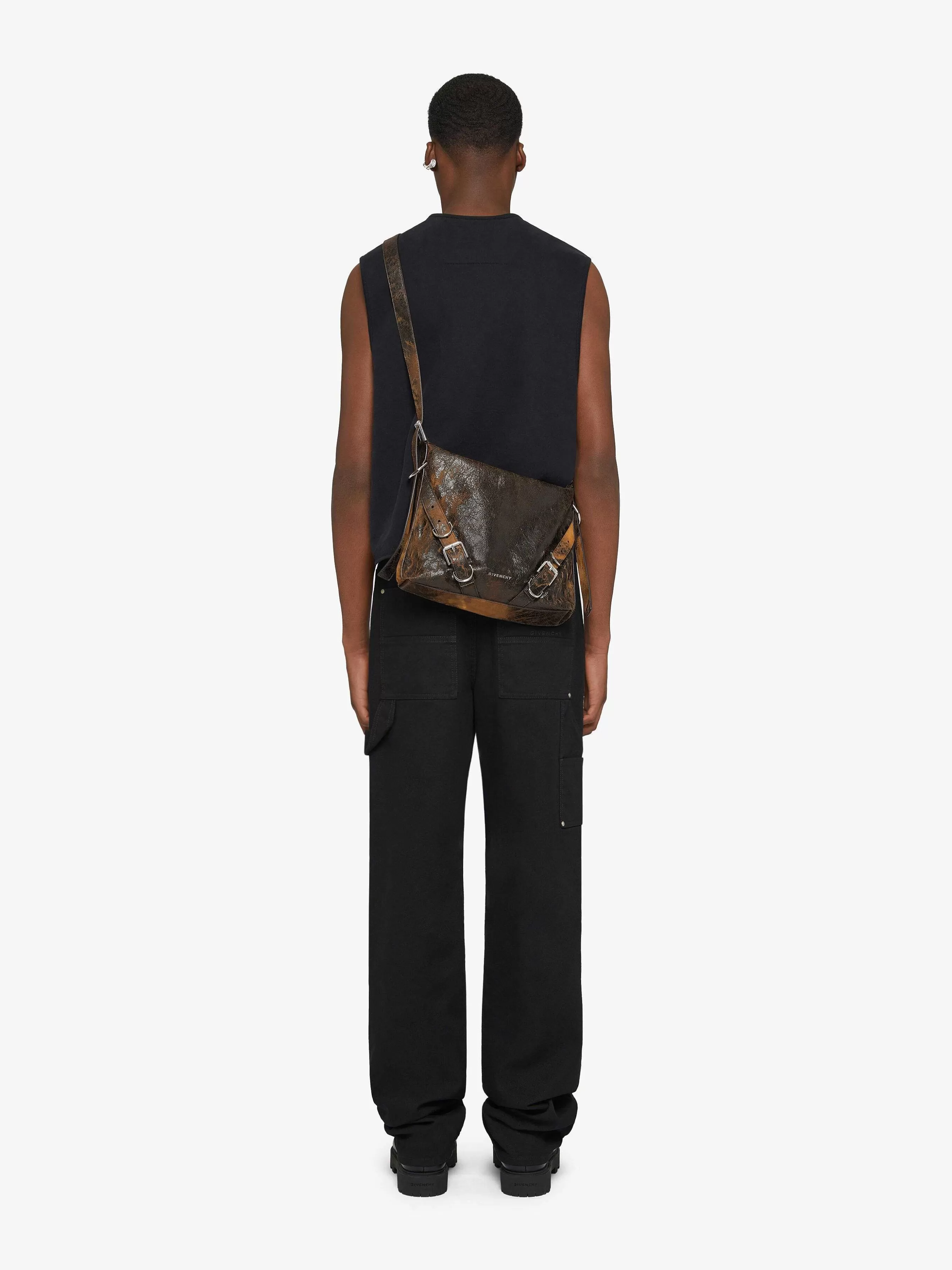 Givenchy Vestes Et Manteaux>Gilet En Molleton Noir