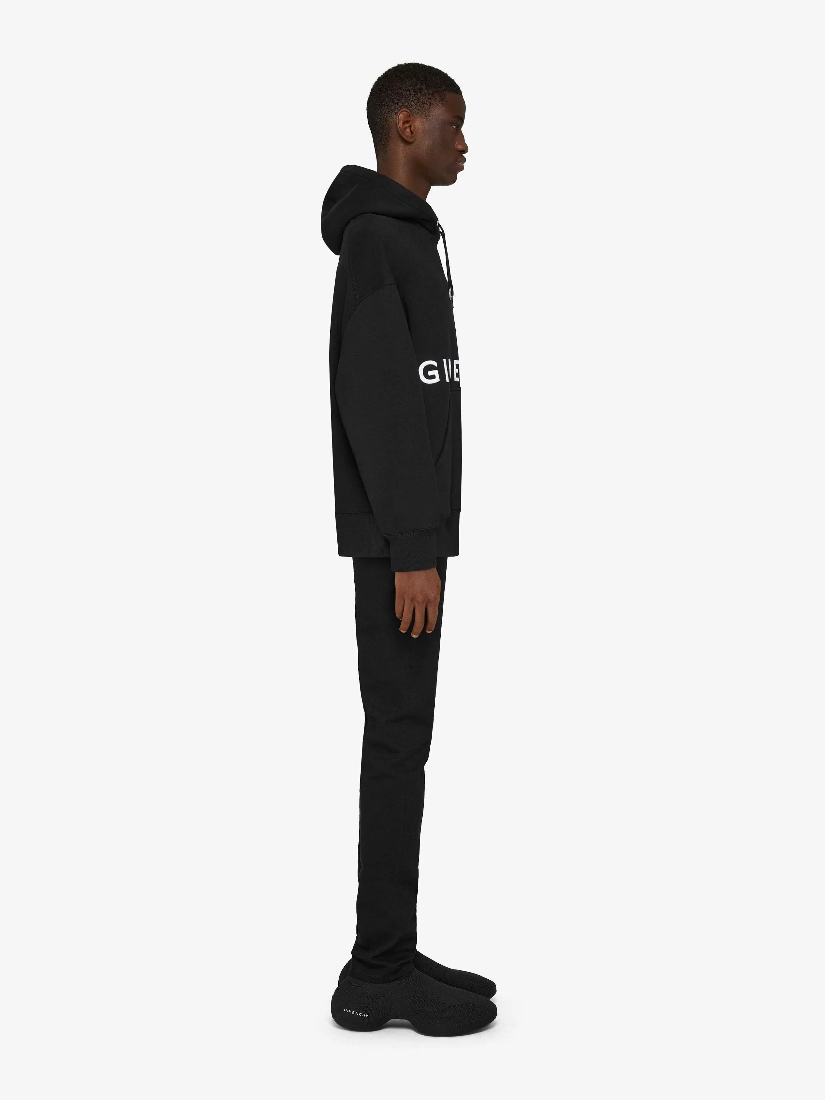 Givenchy Sweats Et Sweats A Capuche> 4G - Sweat A Capuche Ajuste En Polaire Noir