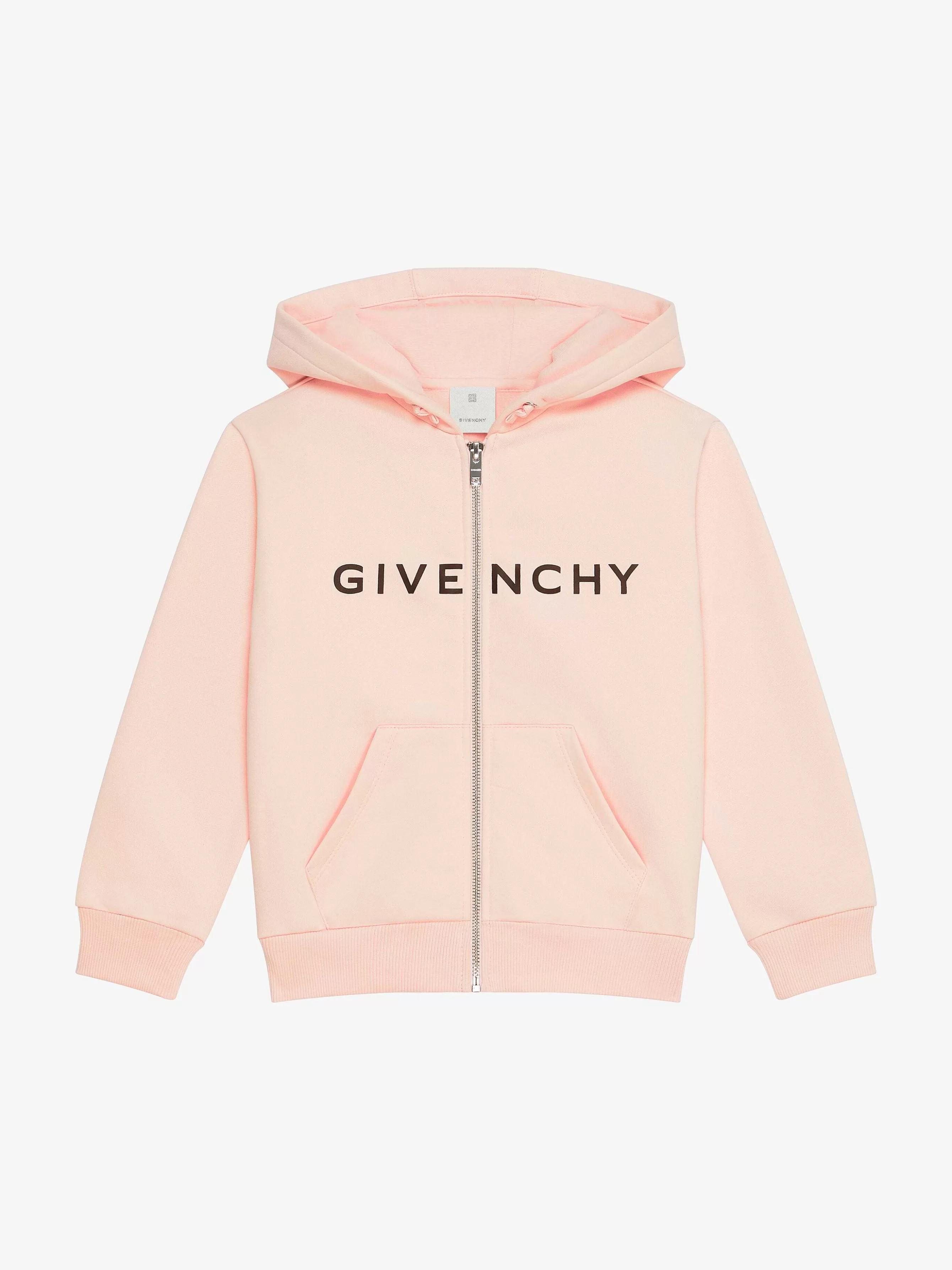 Givenchy Fille (4 À 12 Ans)> 4G Cardigan A Capuche En Polaire Rose Clair