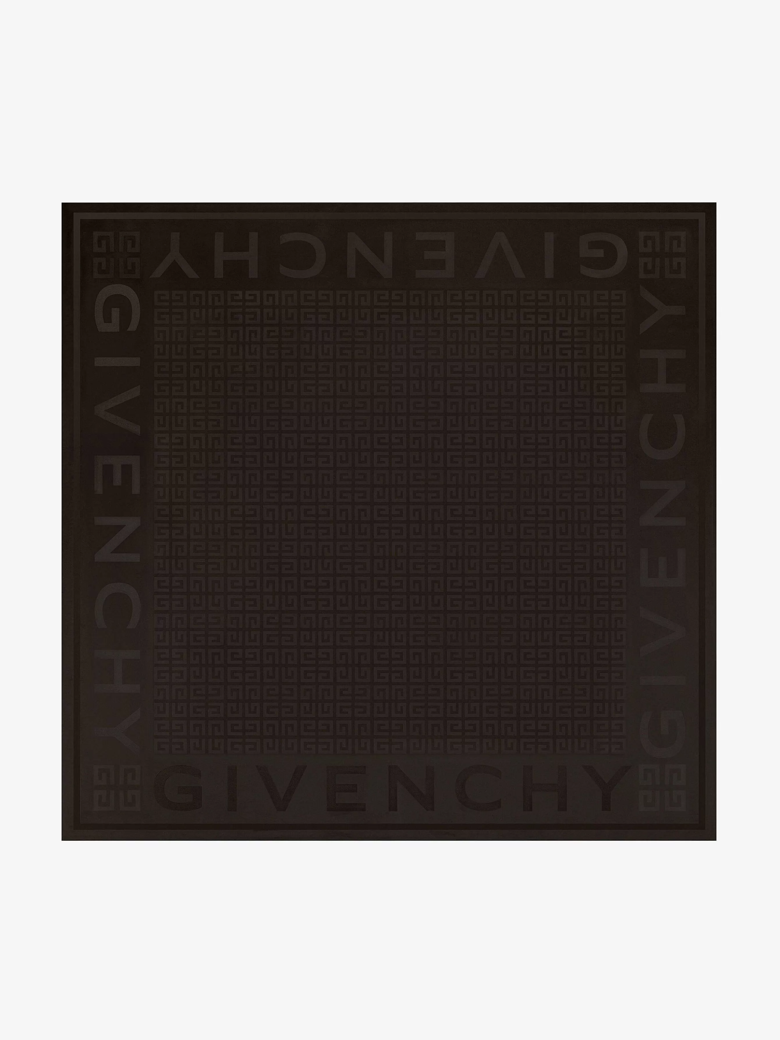 Givenchy Echarpes> 4G Grand Carre En Jacquard De Soie Noir