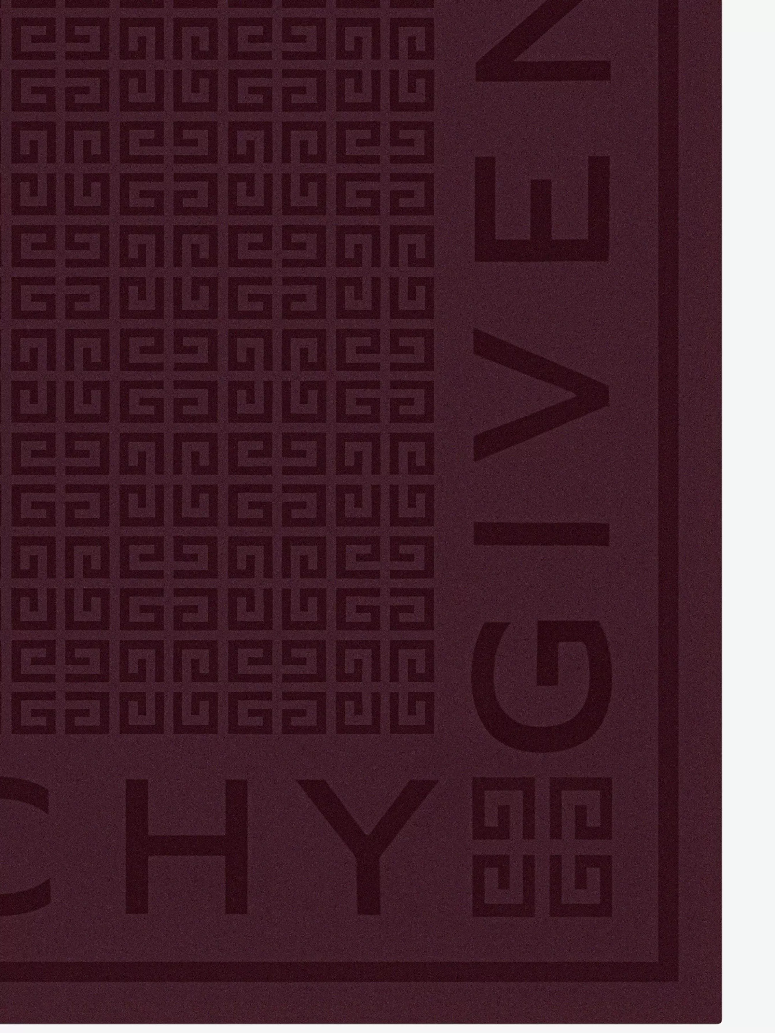 Givenchy Echarpes> 4G Grand Carre En Jacquard De Soie Aubergine