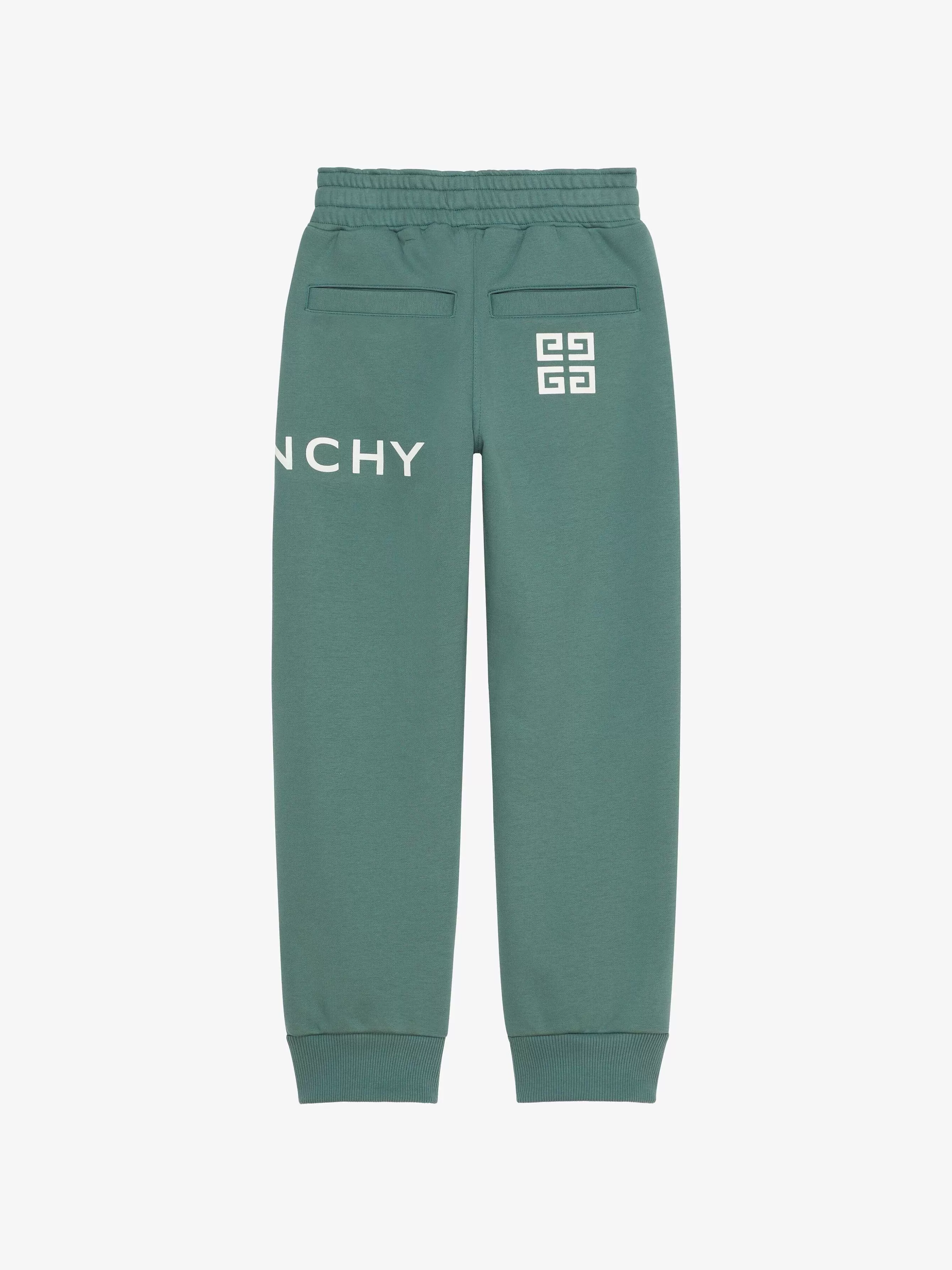 Givenchy Garçon (4 À 12 Ans)> 4G Pantalon De Jogging En Polaire Vert Grisatre