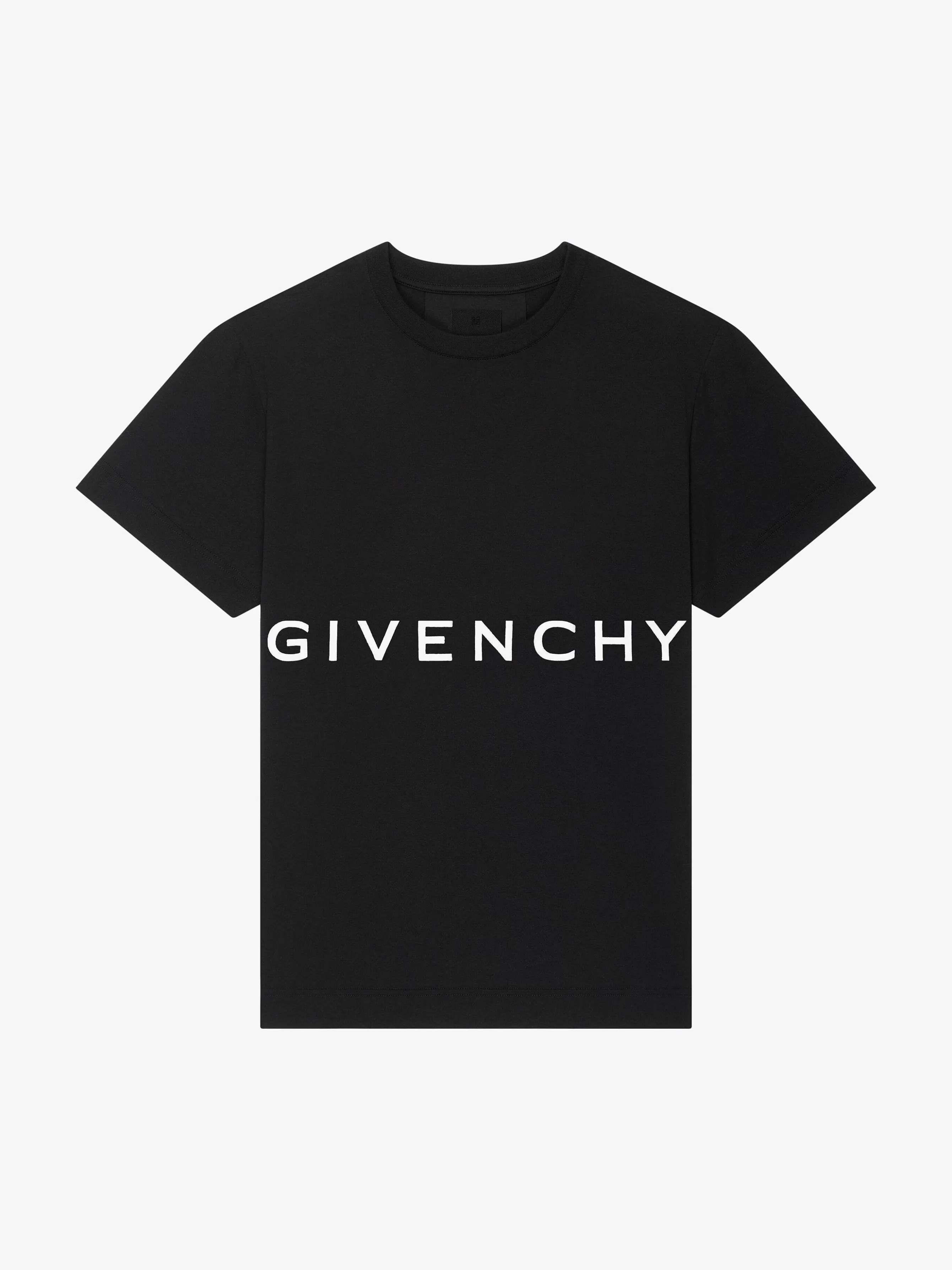 Givenchy T-Shirts> 4G T-Shirt Ajuste En Coton Noir