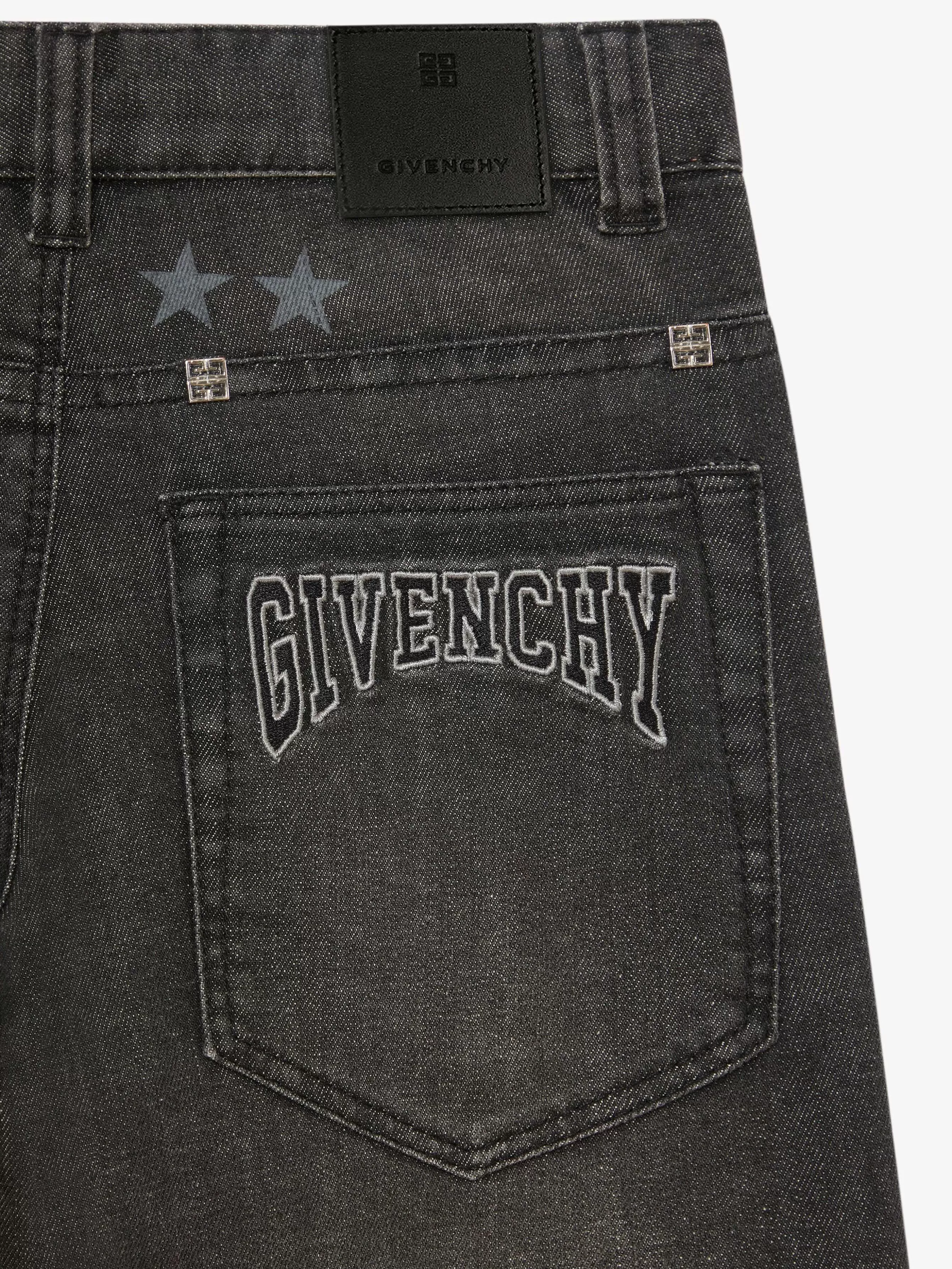 Givenchy Garçon (4 À 12 Ans)> - College Baggy - Jean En Denim Noir