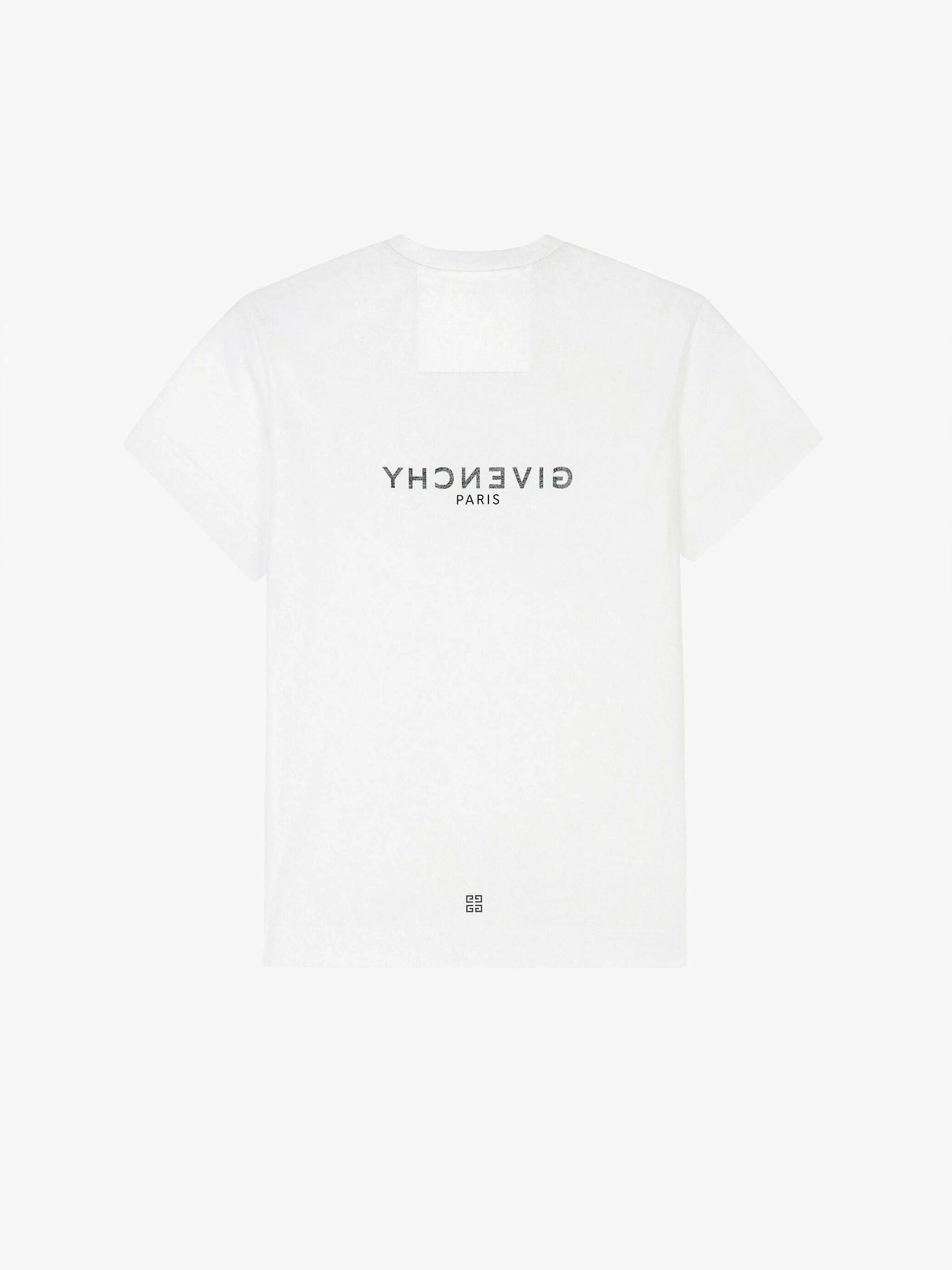 Givenchy T-Shirts> - T-Shirt Slim Inverse En Coton Blanc