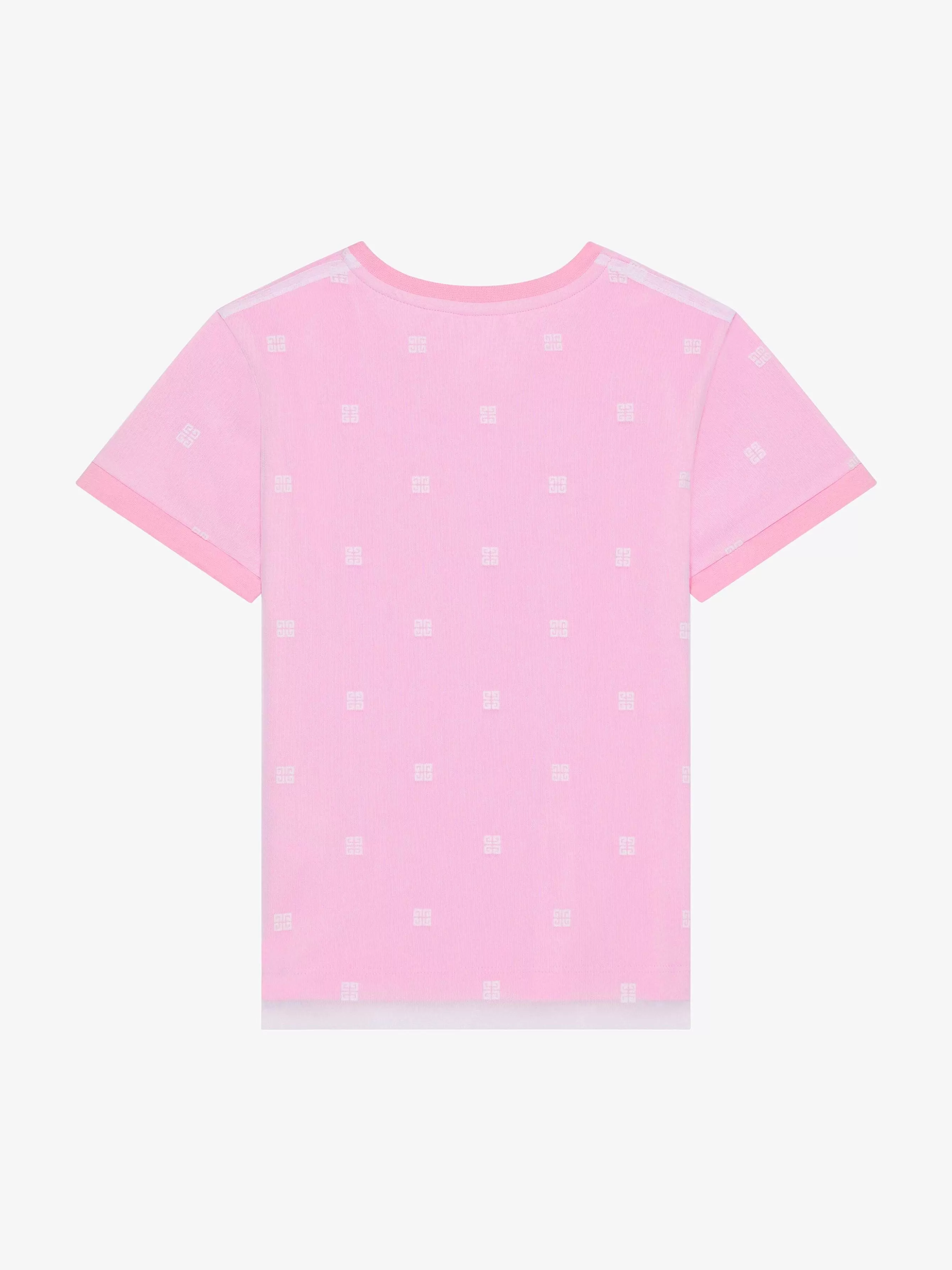 Givenchy Fille (4 À 12 Ans)> T-Shirt Double Epaisseur En Coton Avec Tulle 4G Rose