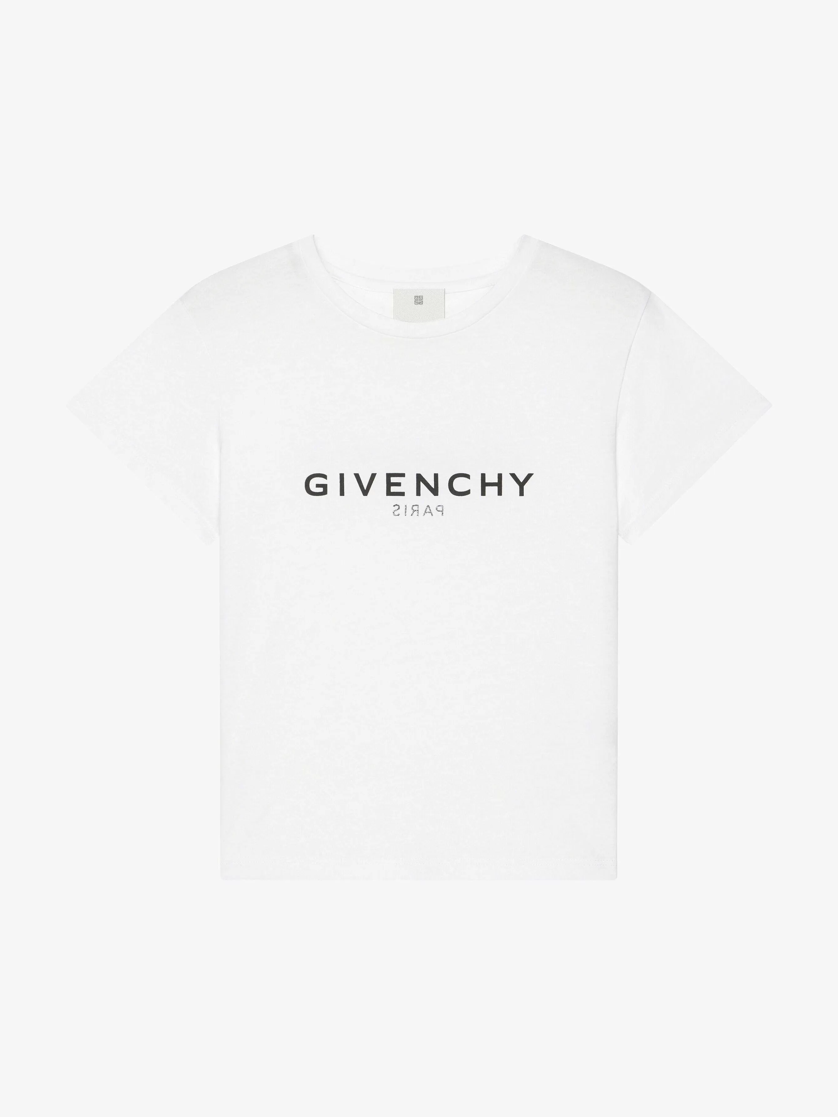 Givenchy Fille (4 À 12 Ans)> T-Shirt Inverse En Coton Blanc