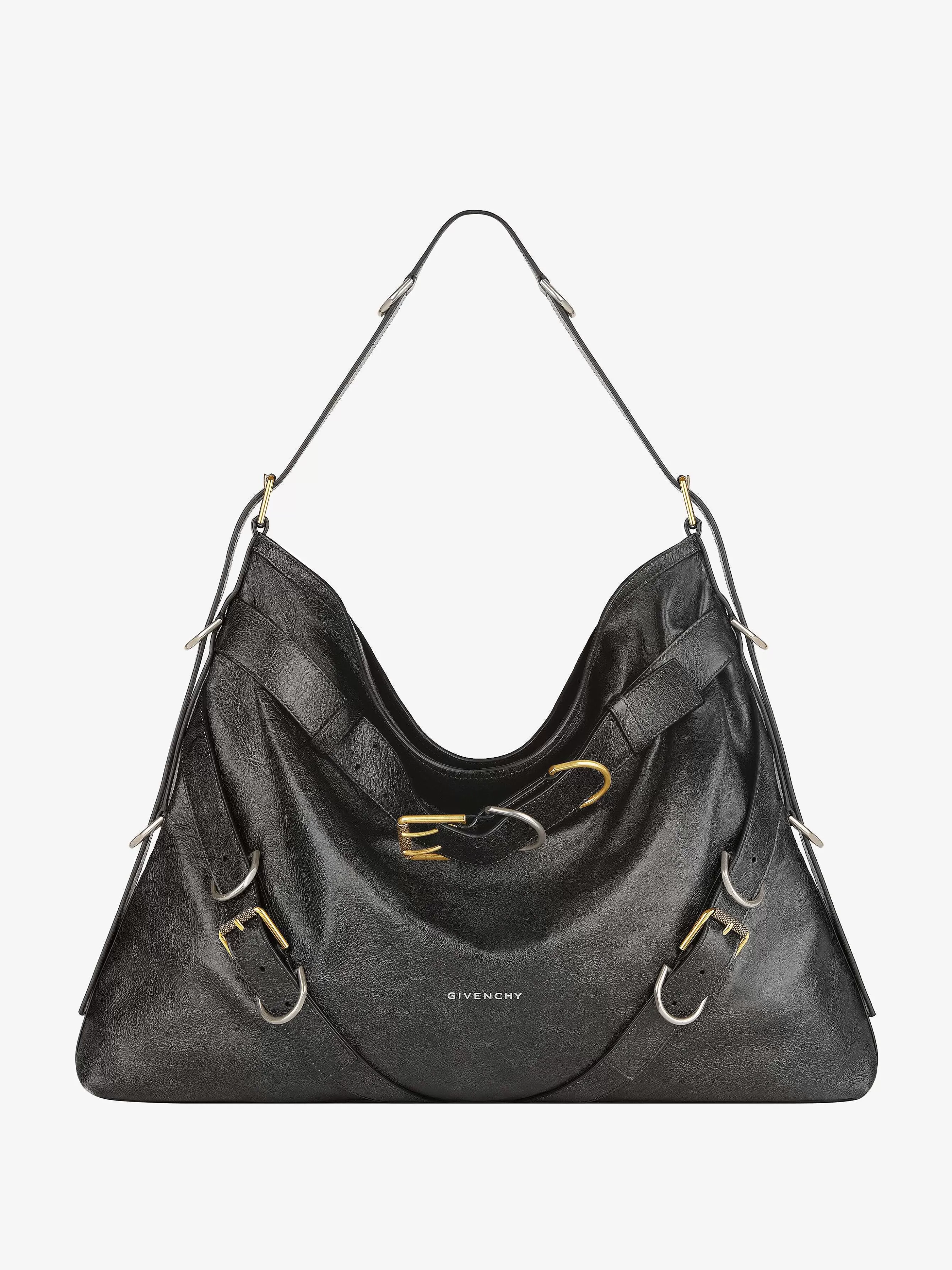 Givenchy Voyou>Grand Sac Voyou Boyfriend En Cuir Vieilli Noir