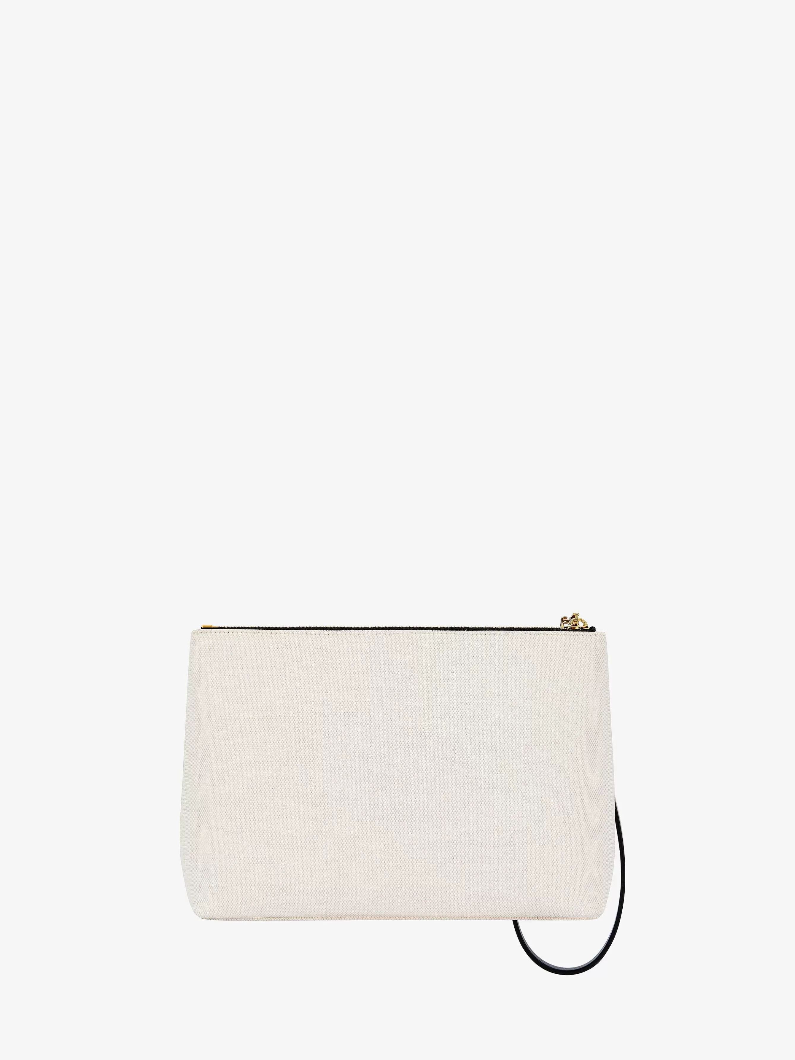 Givenchy Petite Maroquinerie>Grande Pochette En Toile Beige/Noir