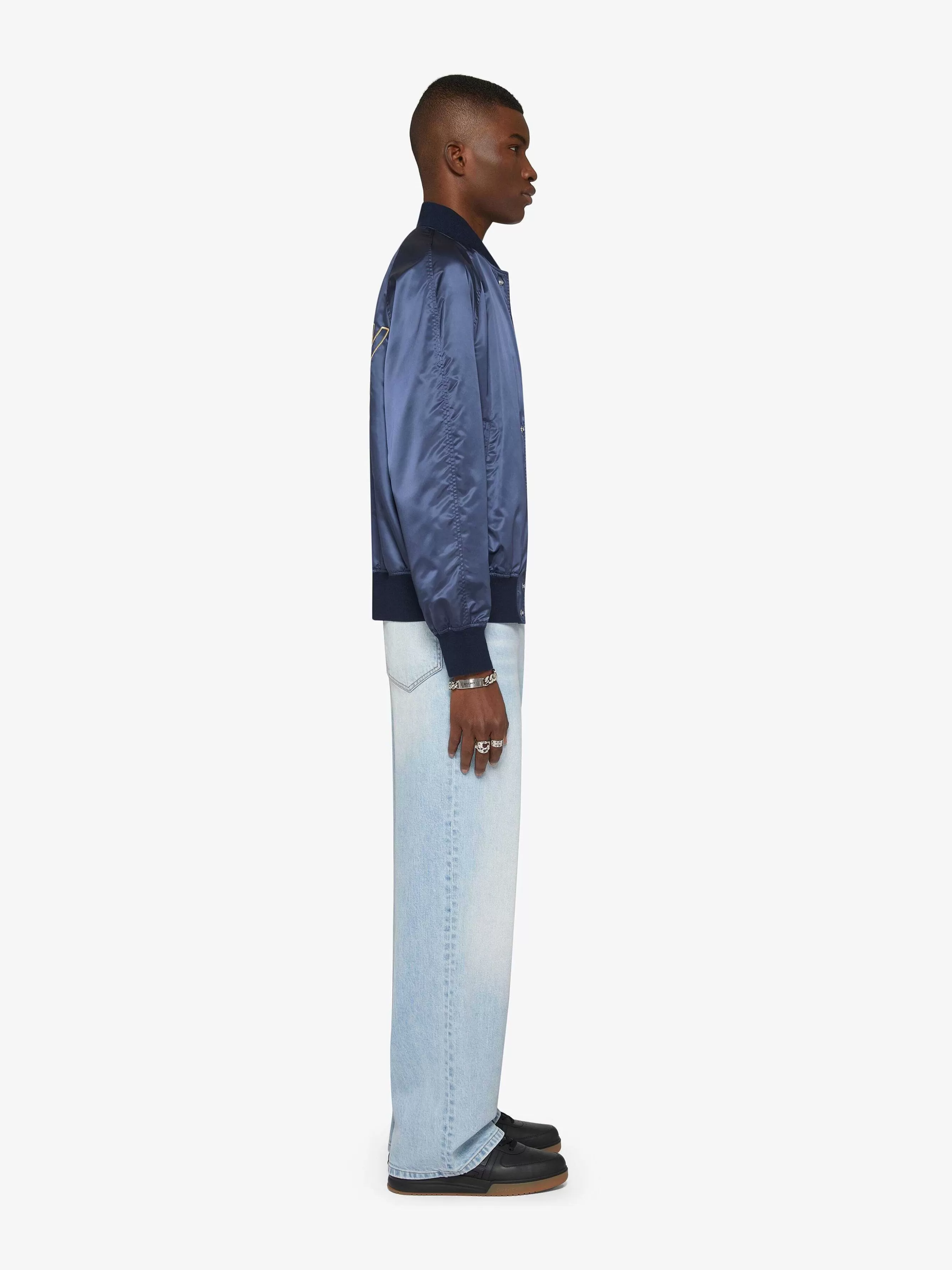 Givenchy Jean>Jean Large A Entrejambe Bas En Denim Bleu Tres Clair