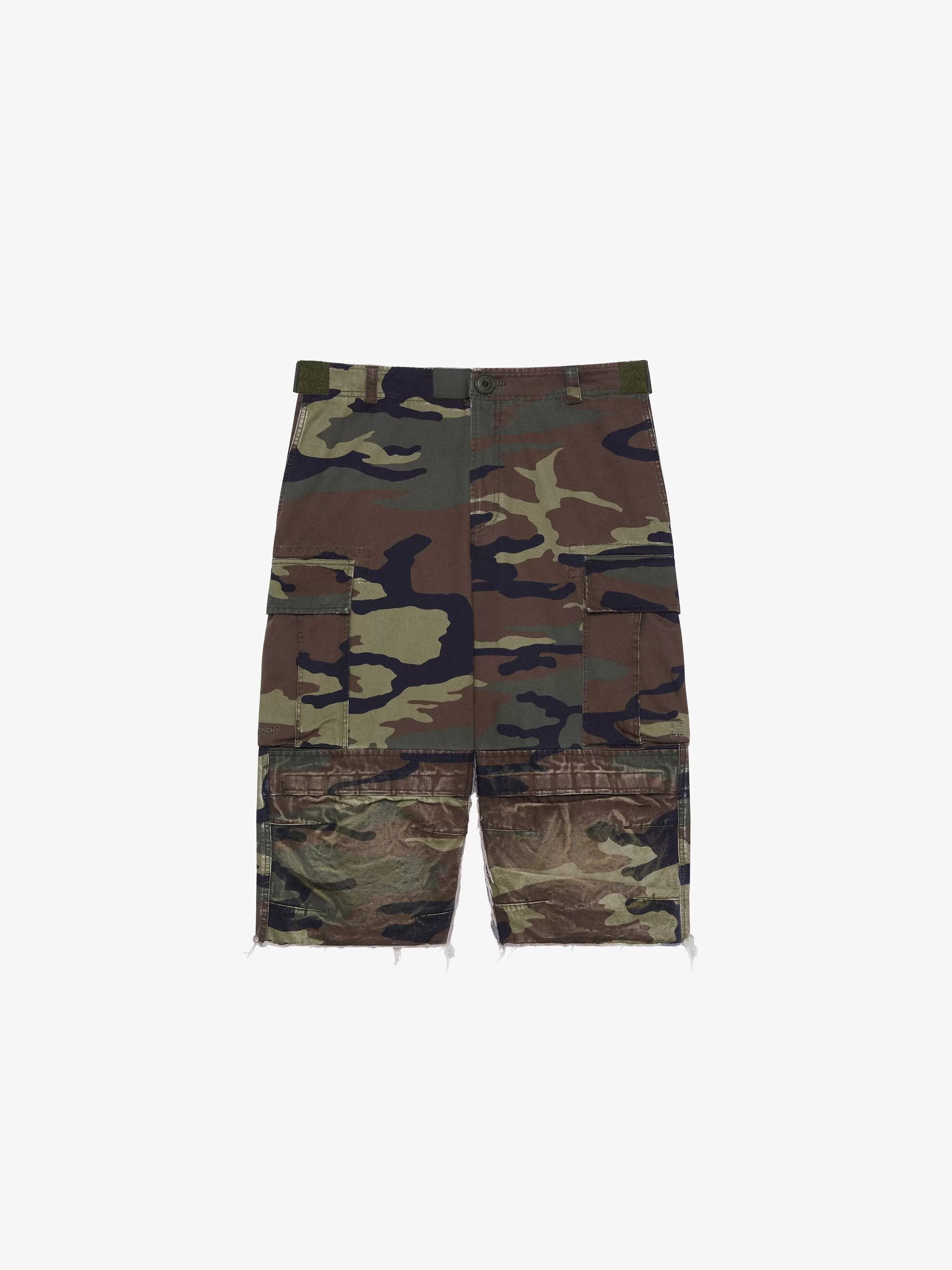 Givenchy Pantalon>Jupe Cargo Camo En Coton Marron/Vert