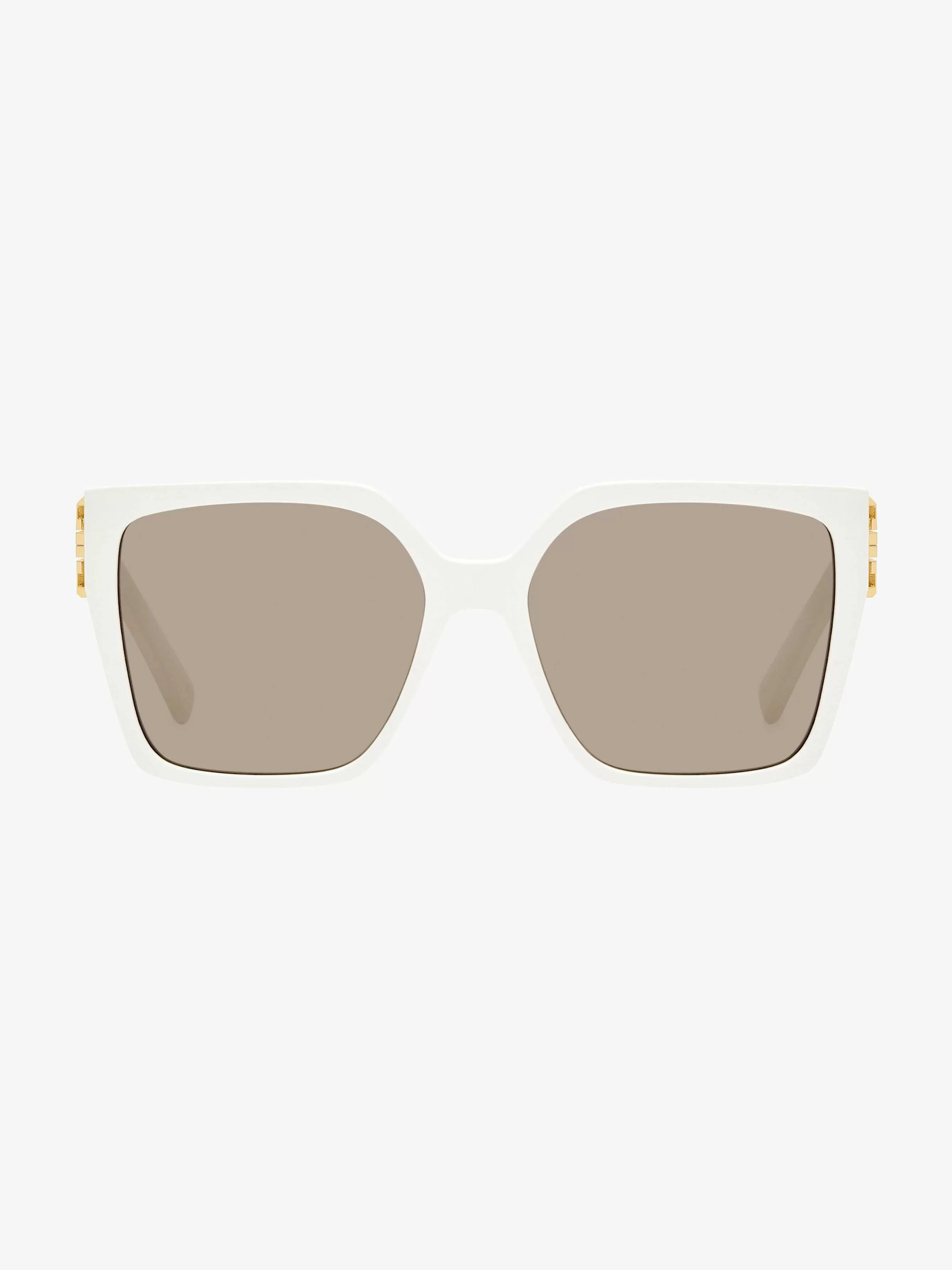 Givenchy Des Lunettes De Soleil>Lunettes De Soleil 4G En Acetate Blanc/Beurre