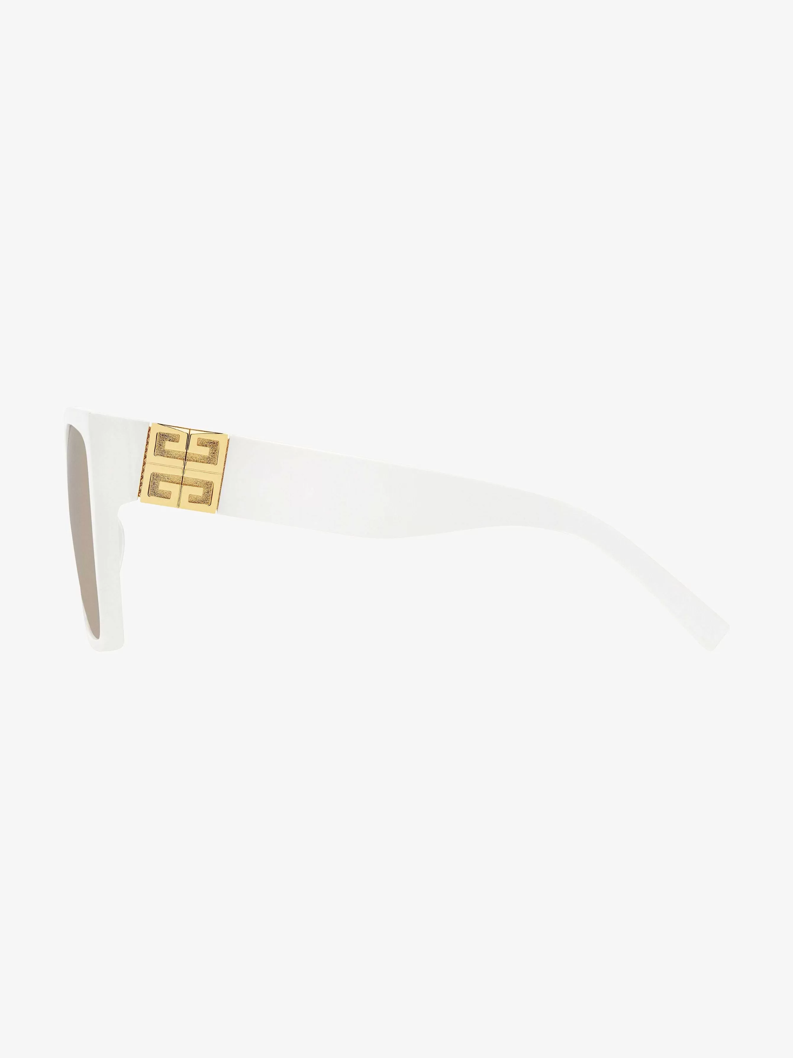 Givenchy Des Lunettes De Soleil>Lunettes De Soleil 4G En Acetate Blanc/Beurre