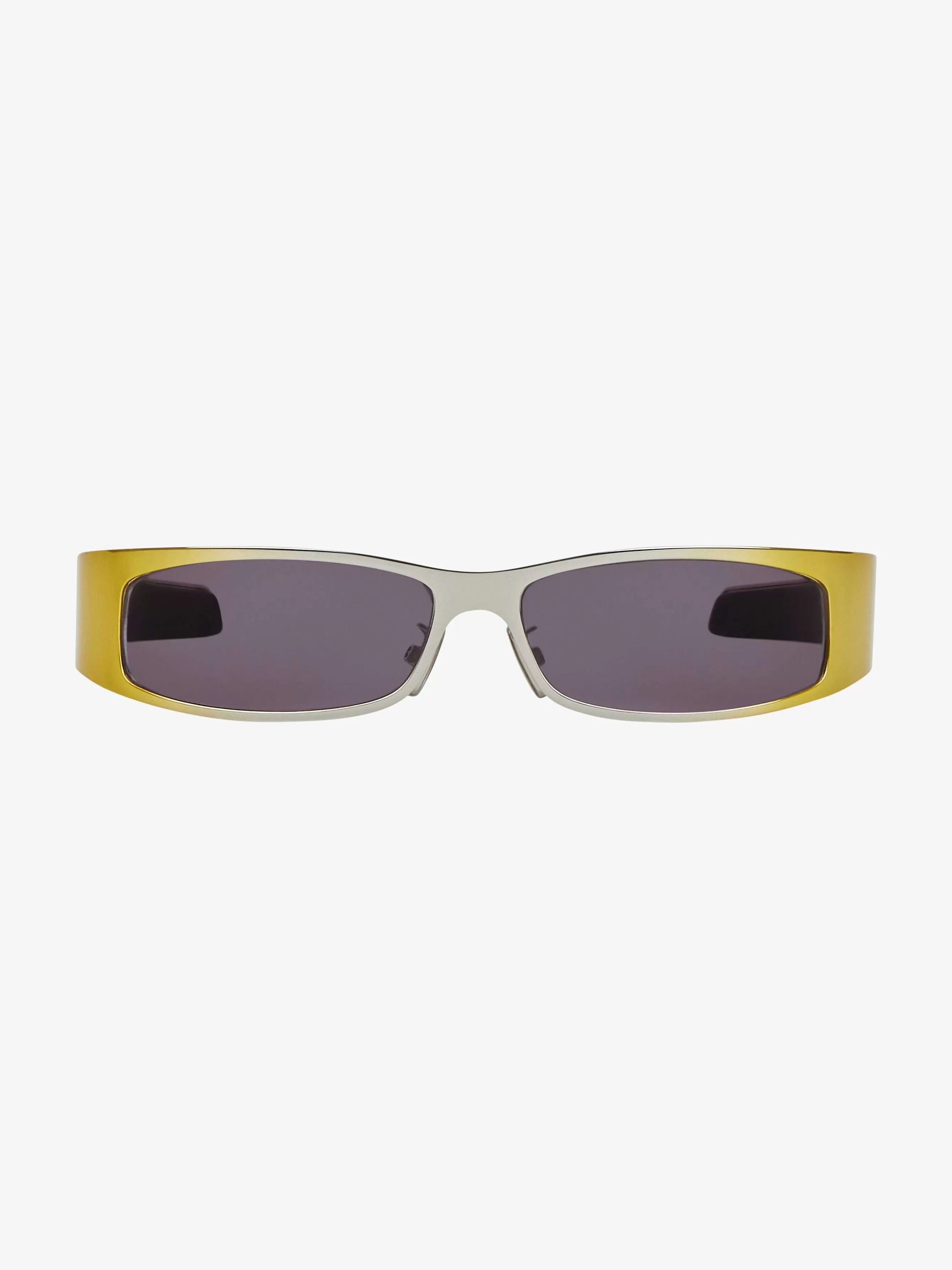 Givenchy Des Lunettes De Soleil>Lunettes De Soleil G Scape En Metal Jaune Fonce