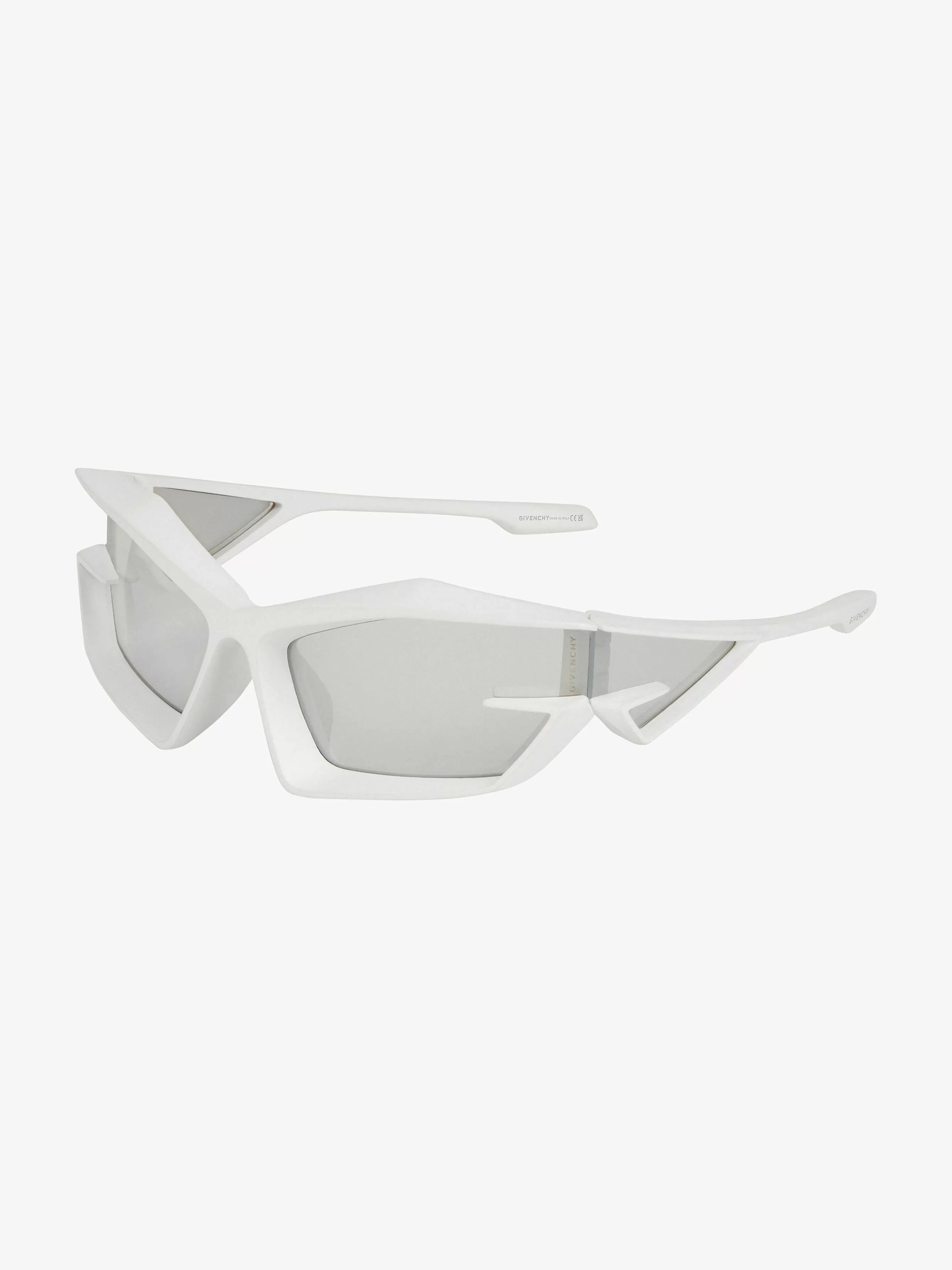 Givenchy Des Lunettes De Soleil>Lunettes De Soleil Injectees Unisexes Giv Cut Blanc