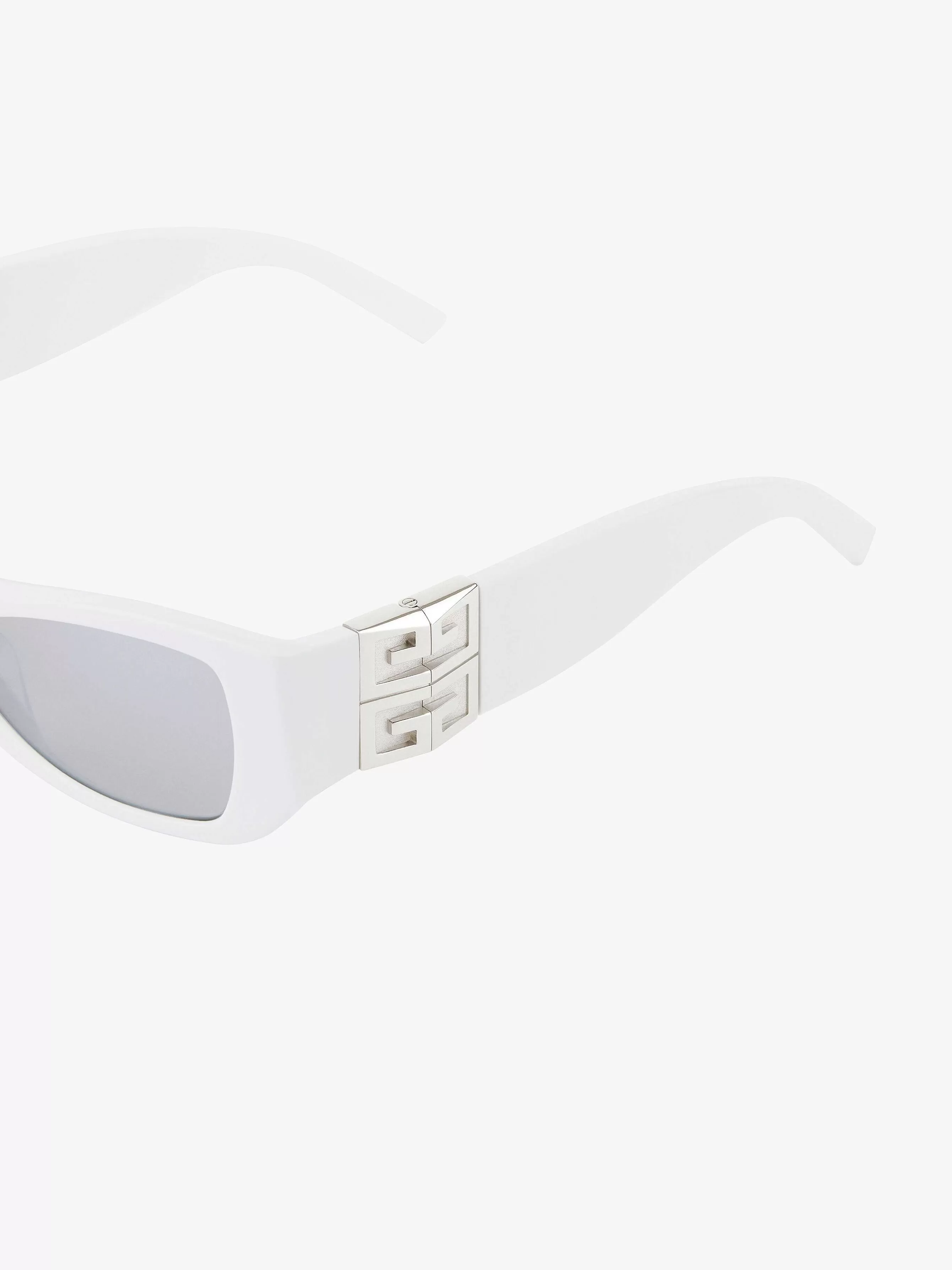 Givenchy Des Lunettes De Soleil>Lunettes De Soleil Unisexes 4G En Acetate Blanc