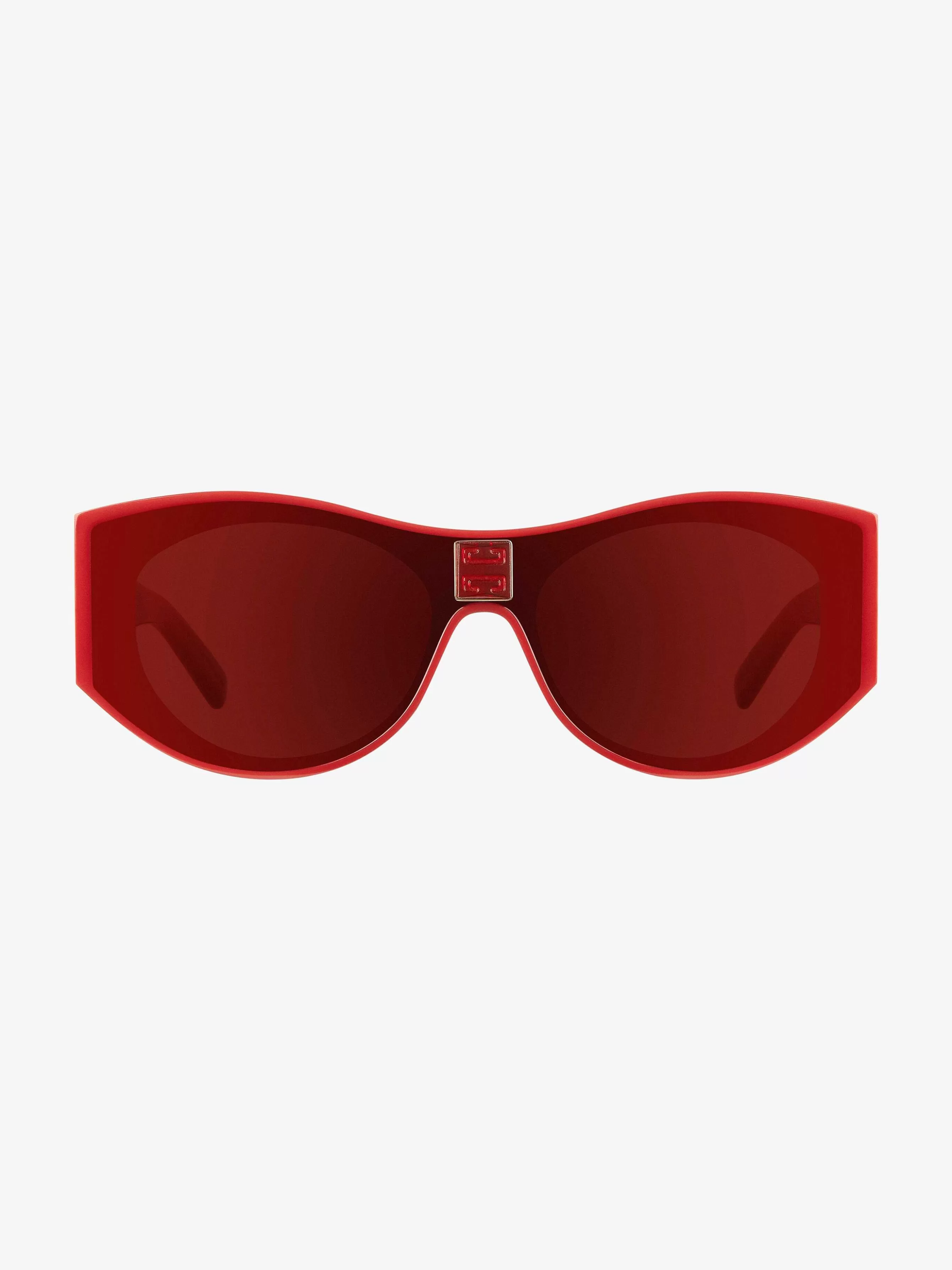 Givenchy Des Lunettes De Soleil>Lunettes De Soleil Unisexes 4Gem En Acetate Rouge