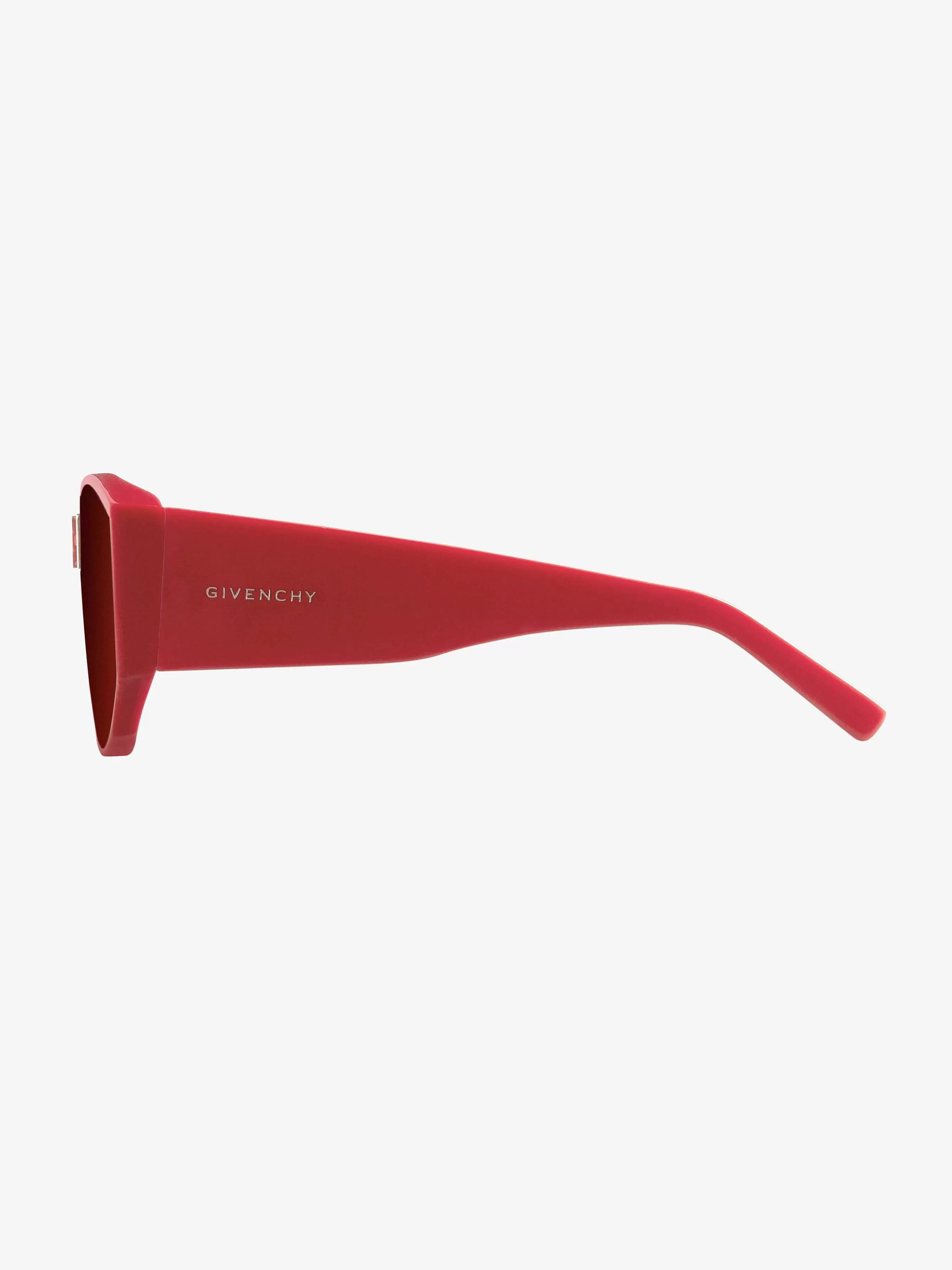 Givenchy Des Lunettes De Soleil>Lunettes De Soleil Unisexes 4Gem En Acetate Rouge