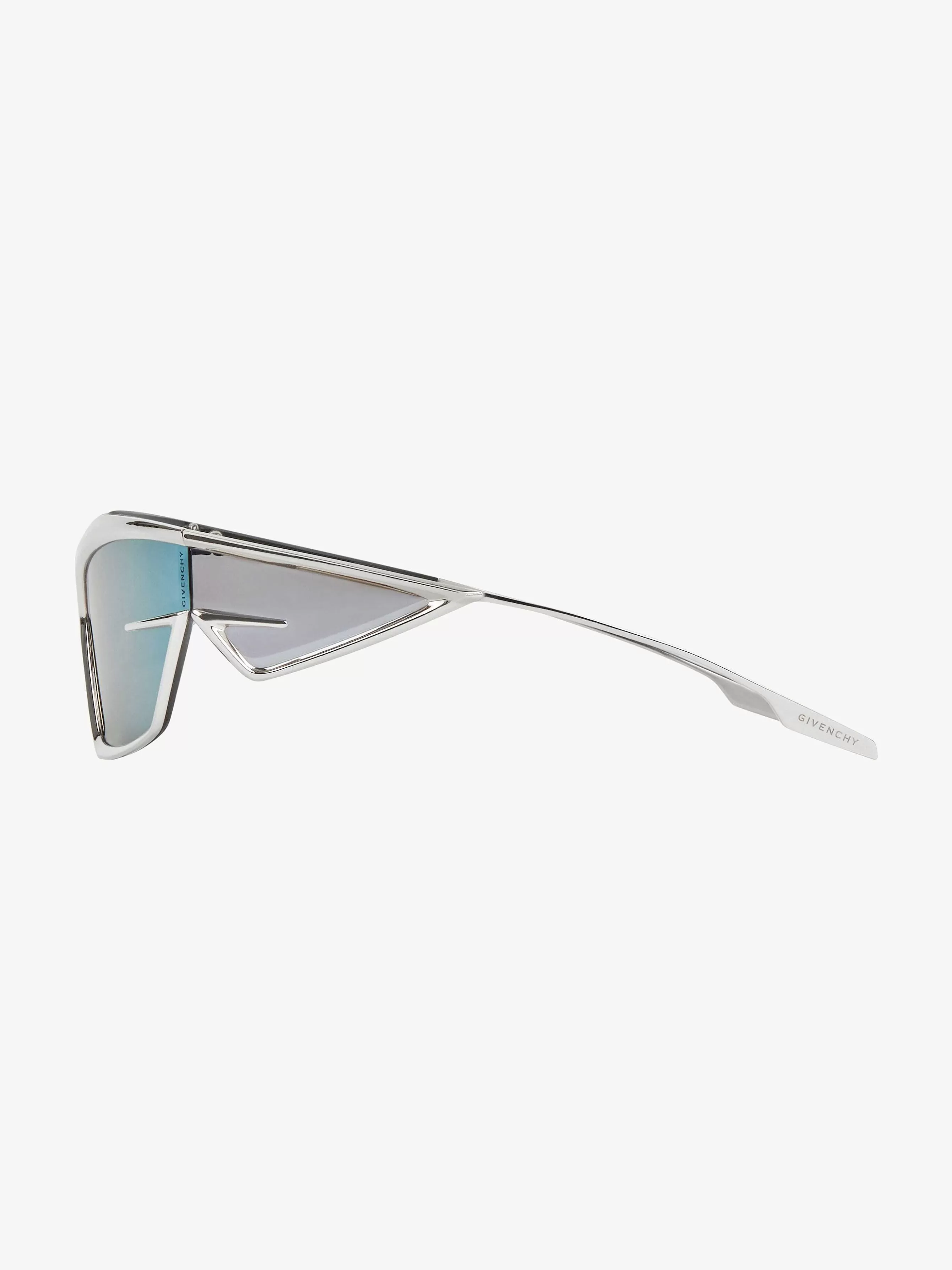 Givenchy Des Lunettes De Soleil>Lunettes De Soleil Unisexes Giv Cut En Metal Argente