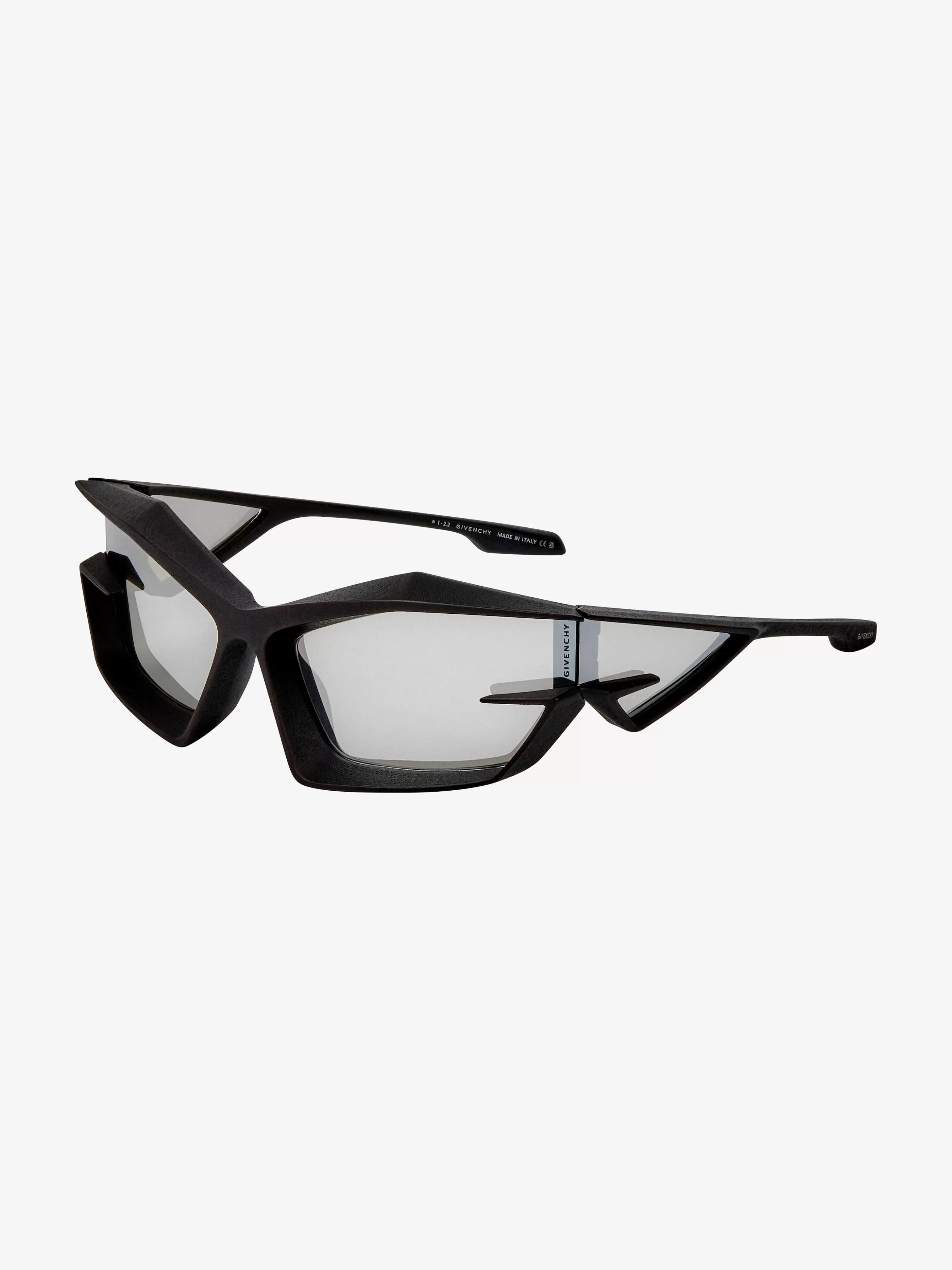 Givenchy Des Lunettes De Soleil>Lunettes De Soleil Unisexes Giv Cut En Nylon Noir/Argente