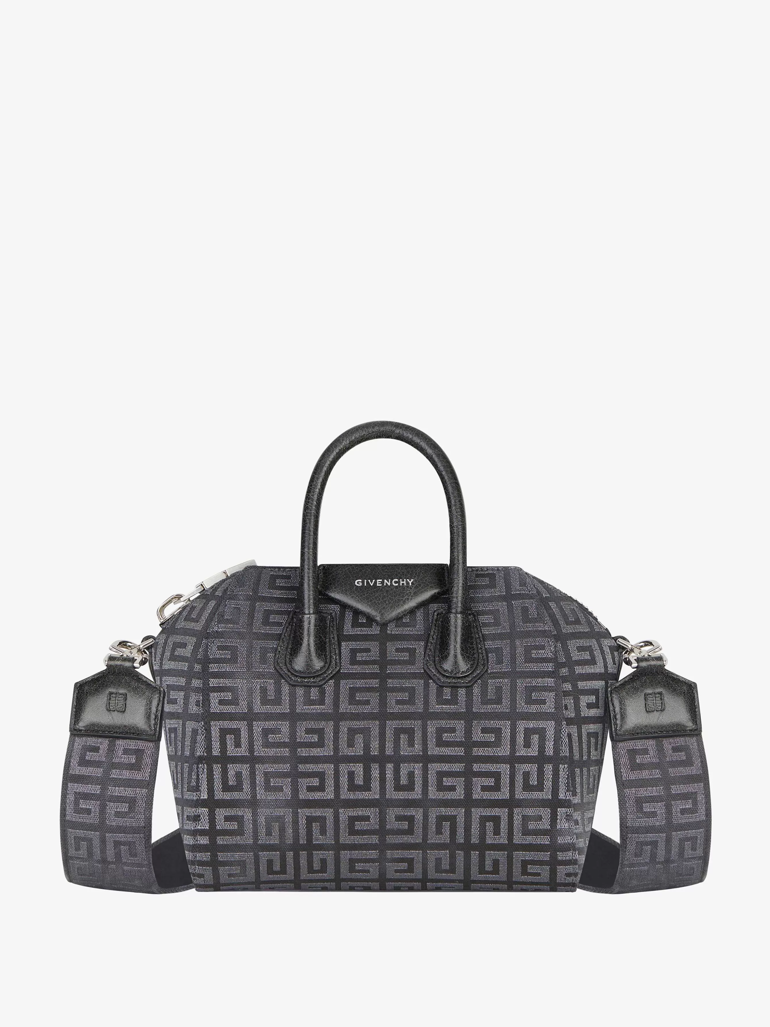 Givenchy Antigona>Mini Sac Antigona En Broderie Lurex 4G Gris Fonce